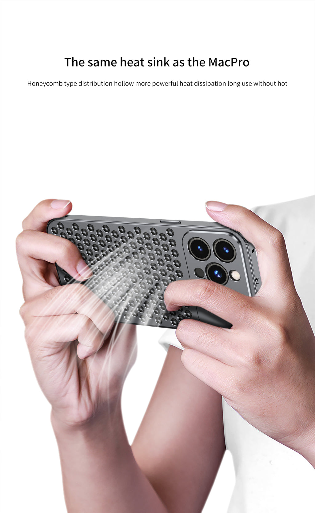 Heat Dissipation Aromatherapy Case with Ring Stand - Shockproof Protection For iPhone