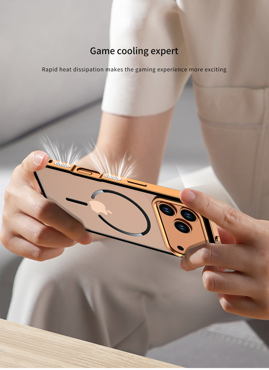 Single-sided Elastic Metal Shell - iPhone MagSafe Case For iPhone