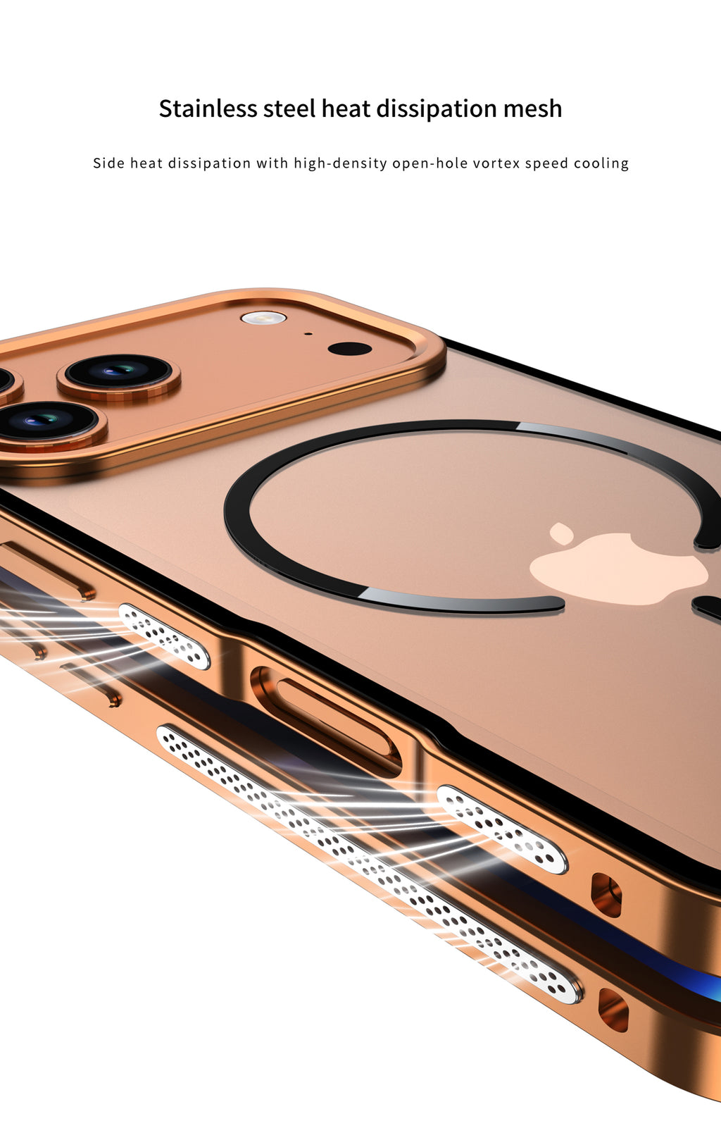 Single-sided Elastic Metal Shell - iPhone MagSafe Case For iPhone