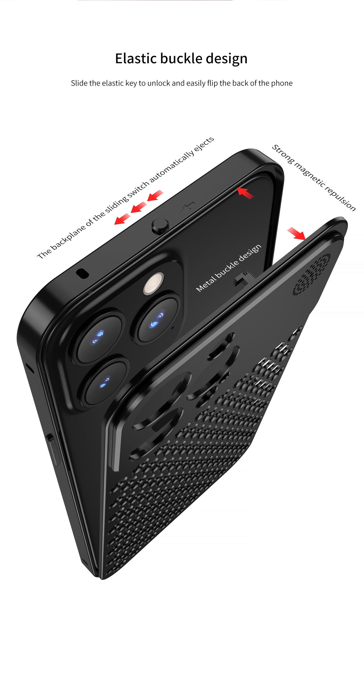 Heat Dissipation Aromatherapy Case with Ring Stand - Shockproof Protection For iPhone