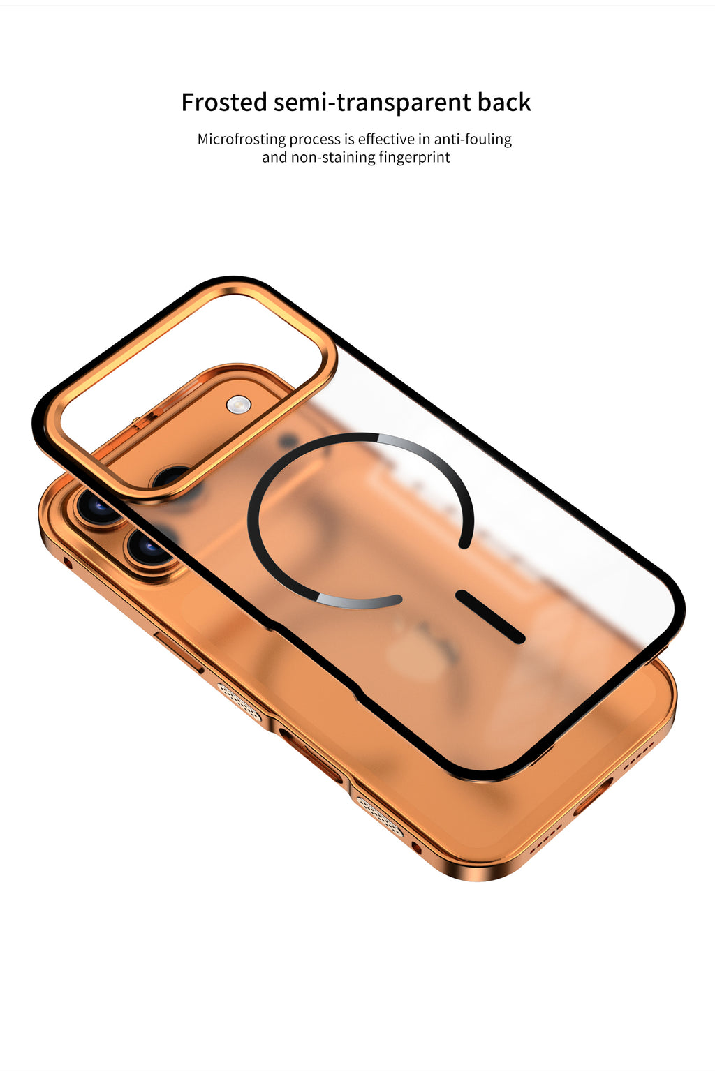 Single-sided Elastic Metal Shell - iPhone MagSafe Case For iPhone