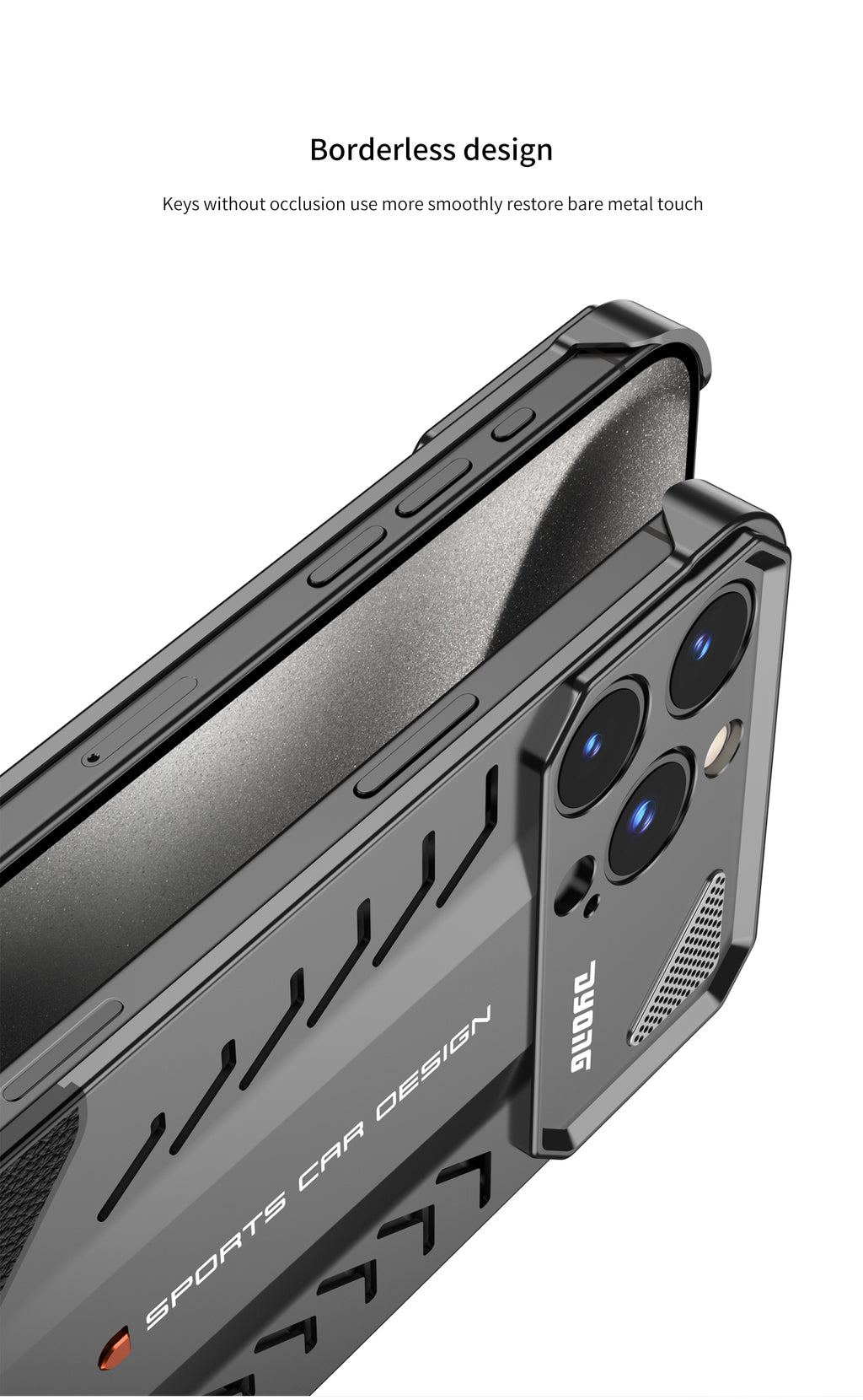 Sports Car Design Shockproof Case with Ring Stand - Premium Protection For iPhone