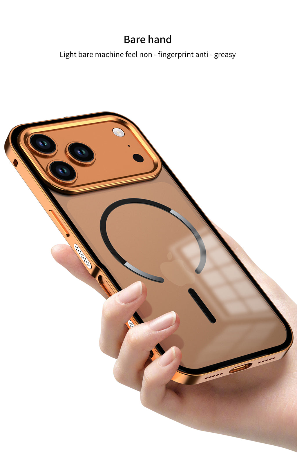 Single-sided Elastic Metal Shell - iPhone MagSafe Case For iPhone