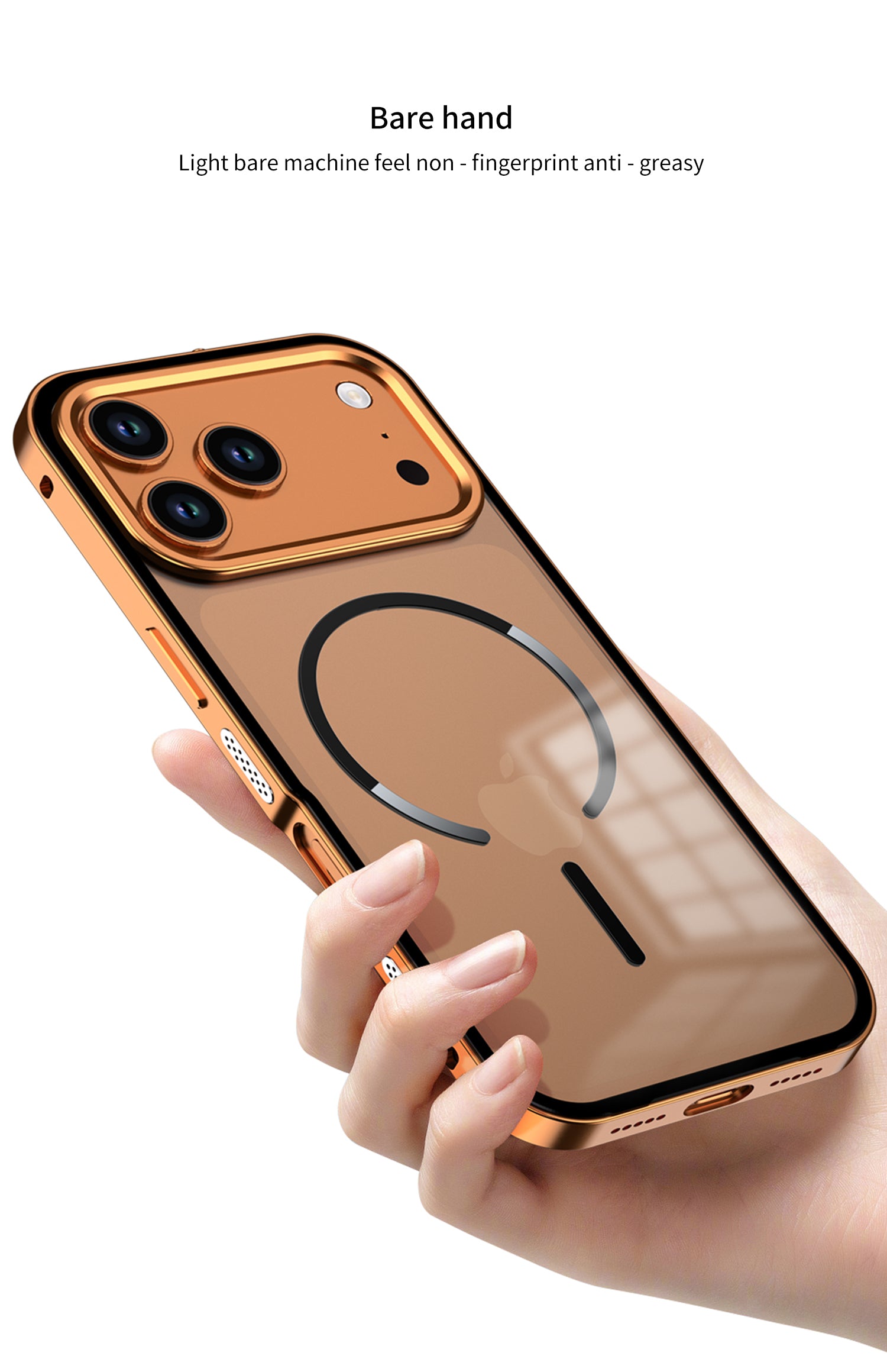 Single-sided Elastic Metal Shell - iPhone MagSafe Case For iPhone