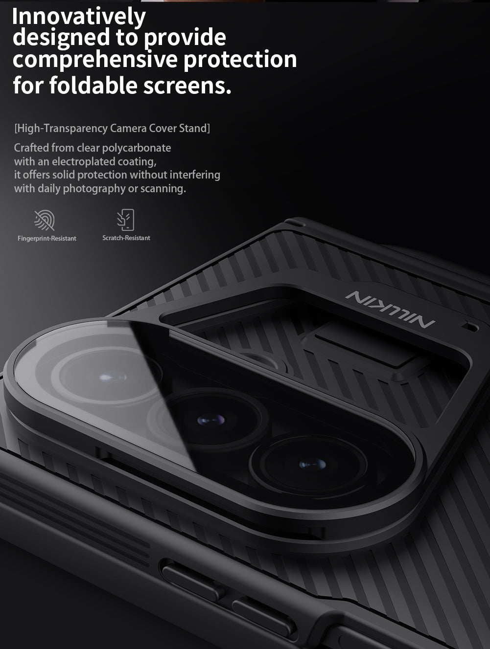 Nillkin Samsung Galaxy Z Fold 7 CamShield Prop Case Transparent Lens Guard Version (S Pen version) For Samsung