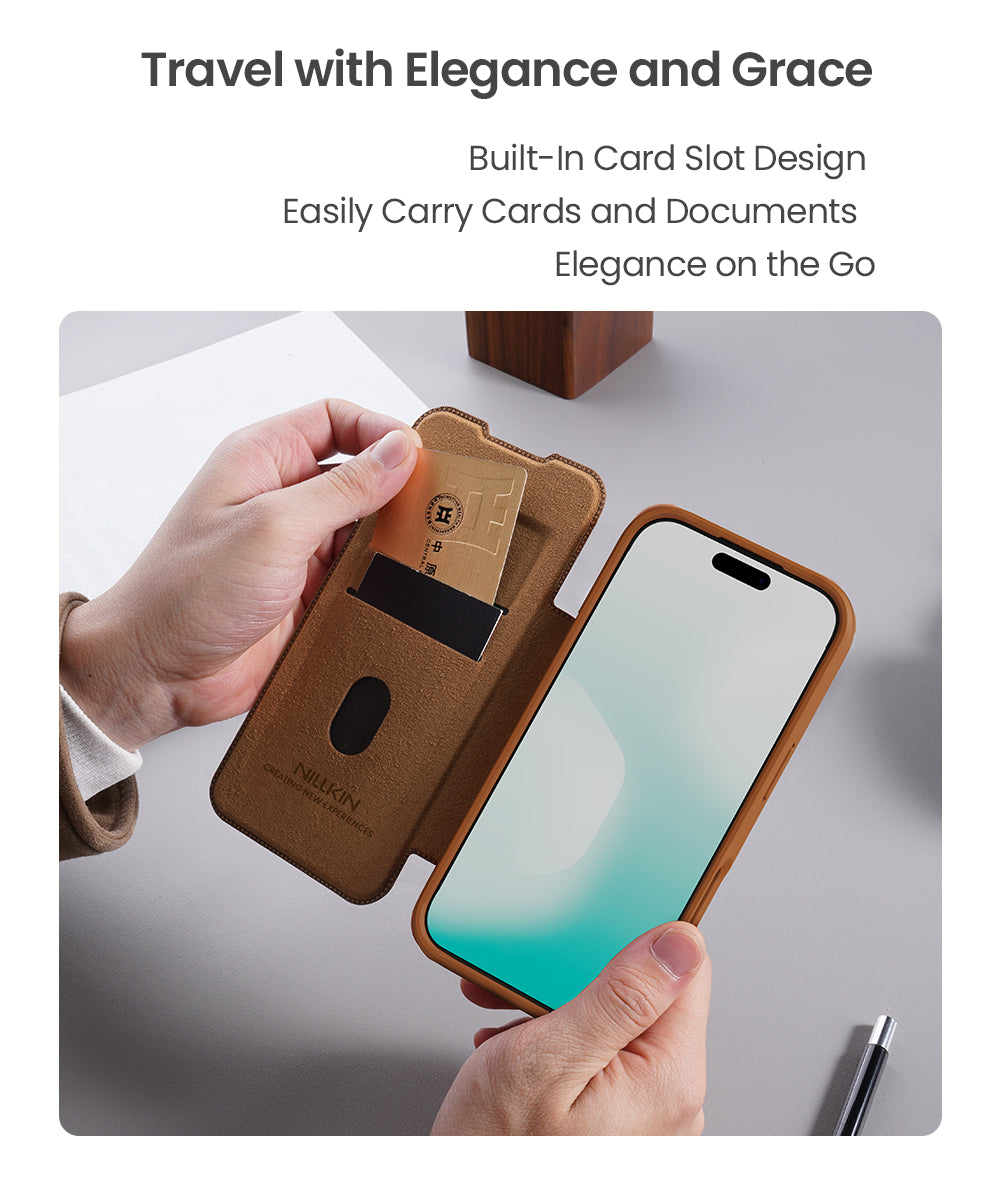 Nillkin Apple iPhone 17 Pro Max Qin Pro leather case For iPhone