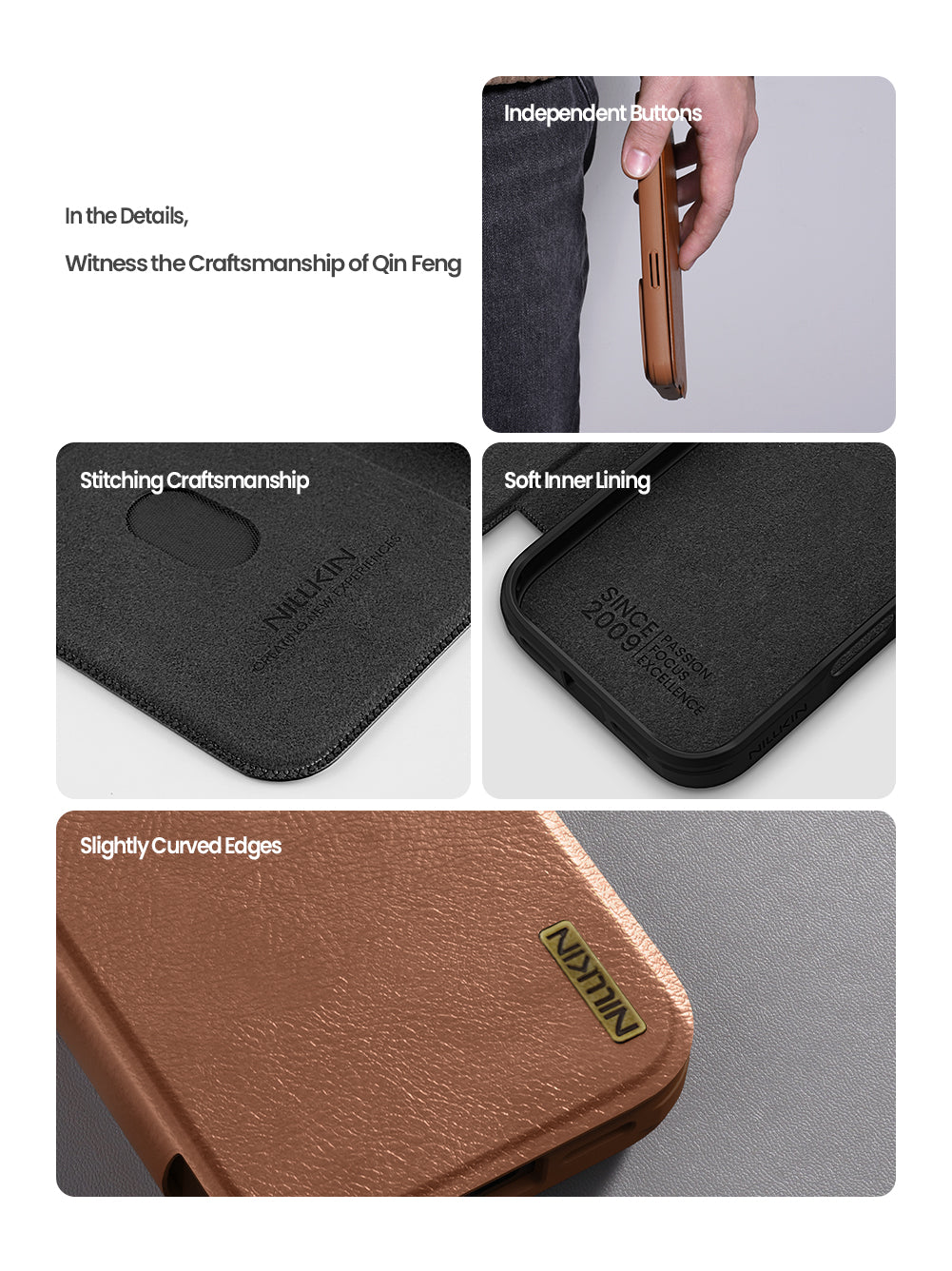 Nillkin Apple iPhone 17 Pro Max Qin Pro leather case For iPhone