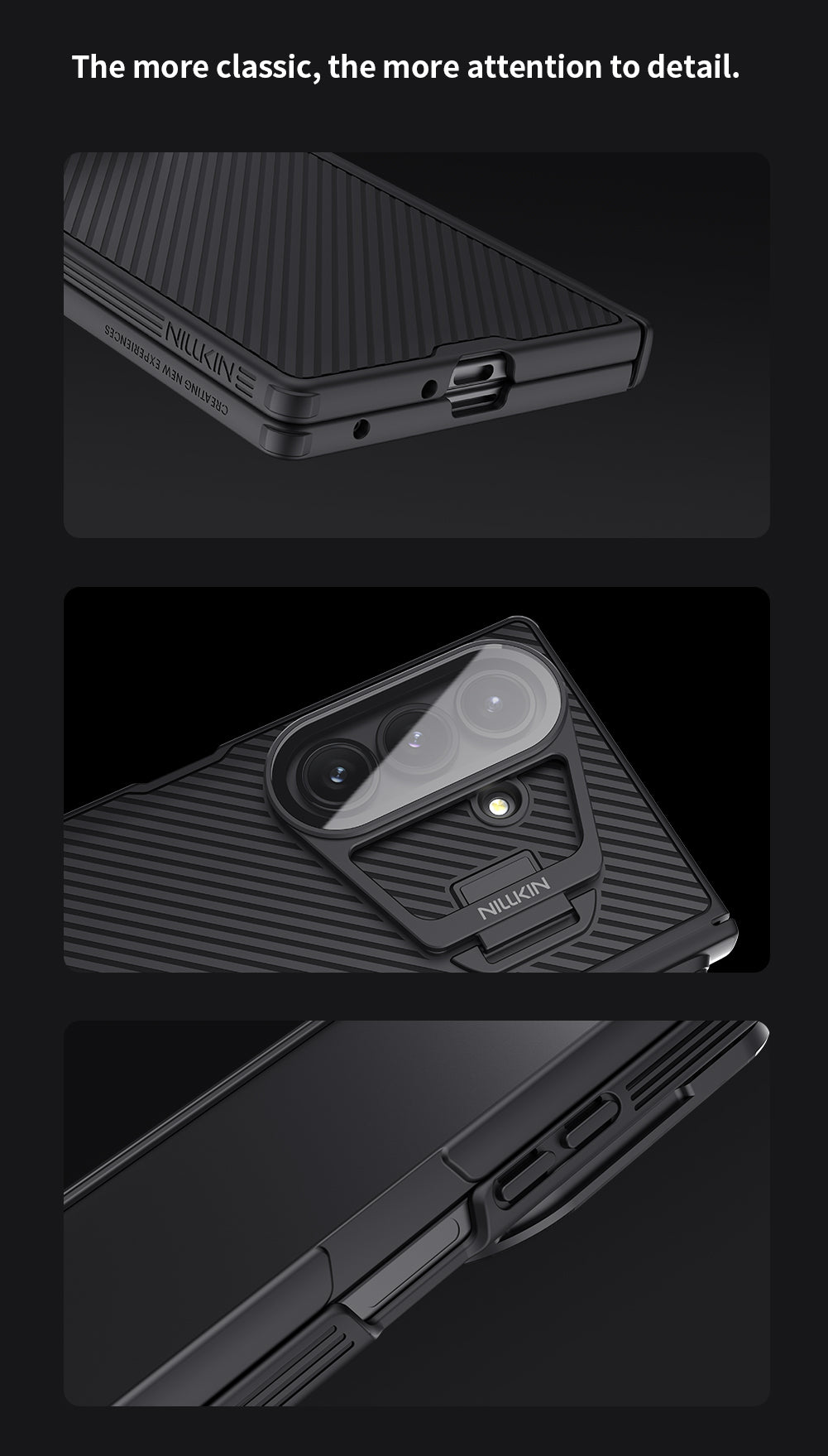 Nillkin Samsung Galaxy Z Fold 7 CamShield Prop Magnetic Case Transparent Lens Guard Version (S Pen version) For Samsung