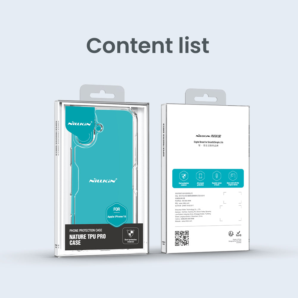 Nillkin Apple iPhone 16 Nature TPU Pro Case For iPhone