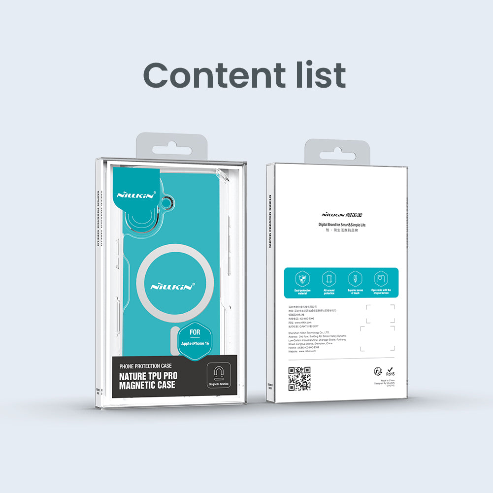 Nillkin Apple iPhone 16 Nature TPU Pro Magnetic Case For iPhone