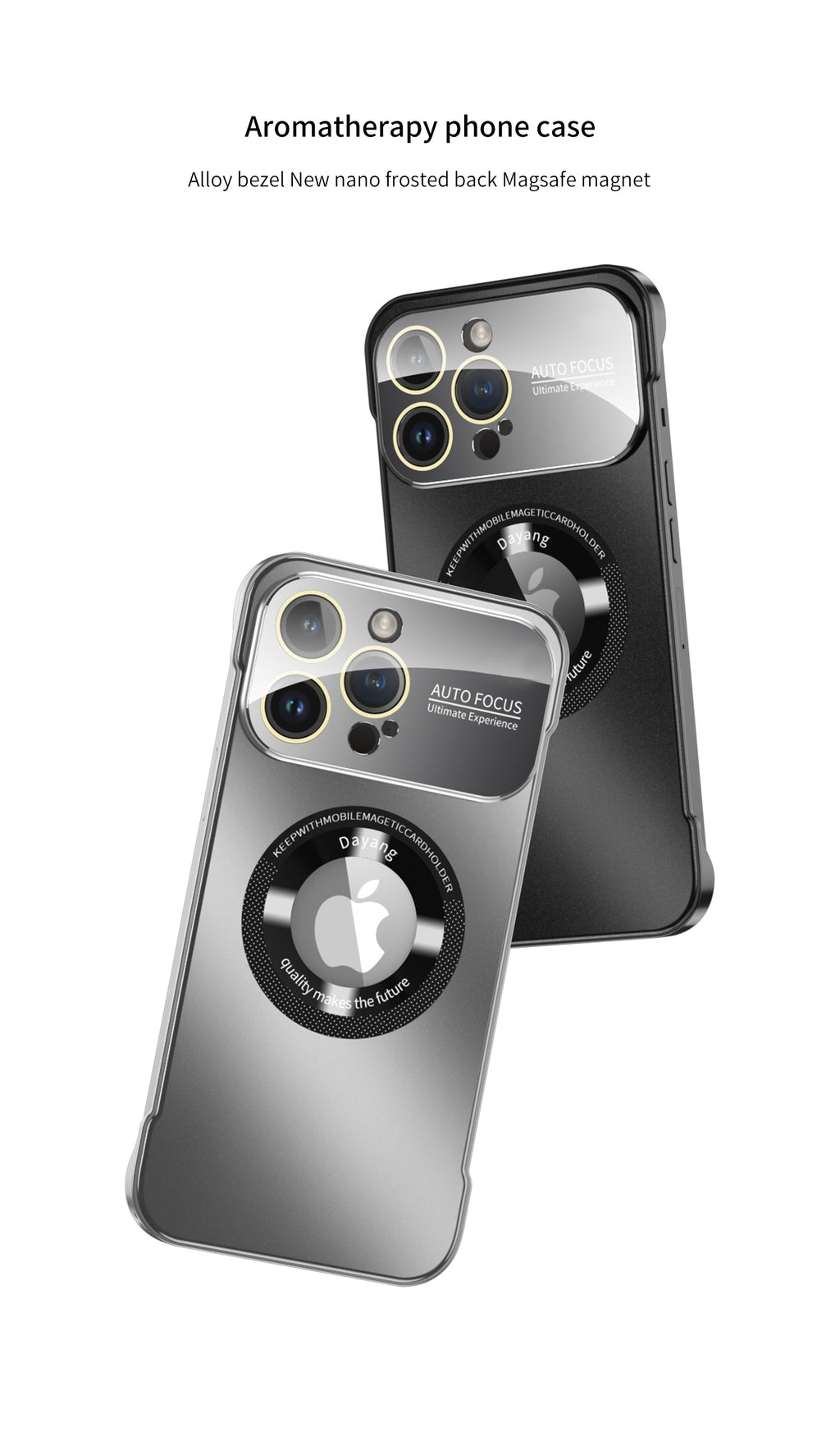 Magnetic Aromatherapy Case with Ring Stand - Shockproof Protection For iPhone