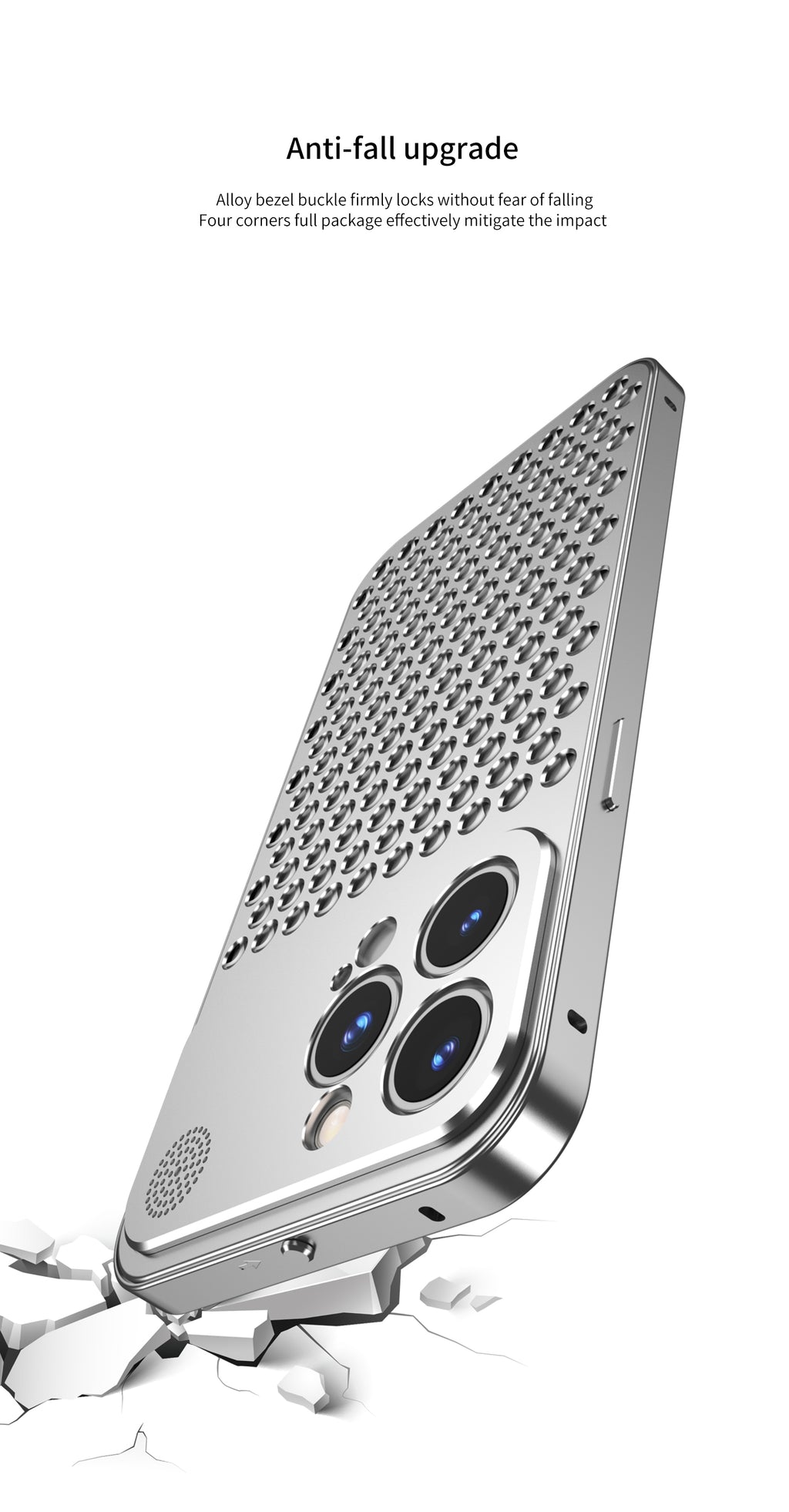 Heat Dissipation Aromatherapy Case with Ring Stand - Shockproof Protection For iPhone