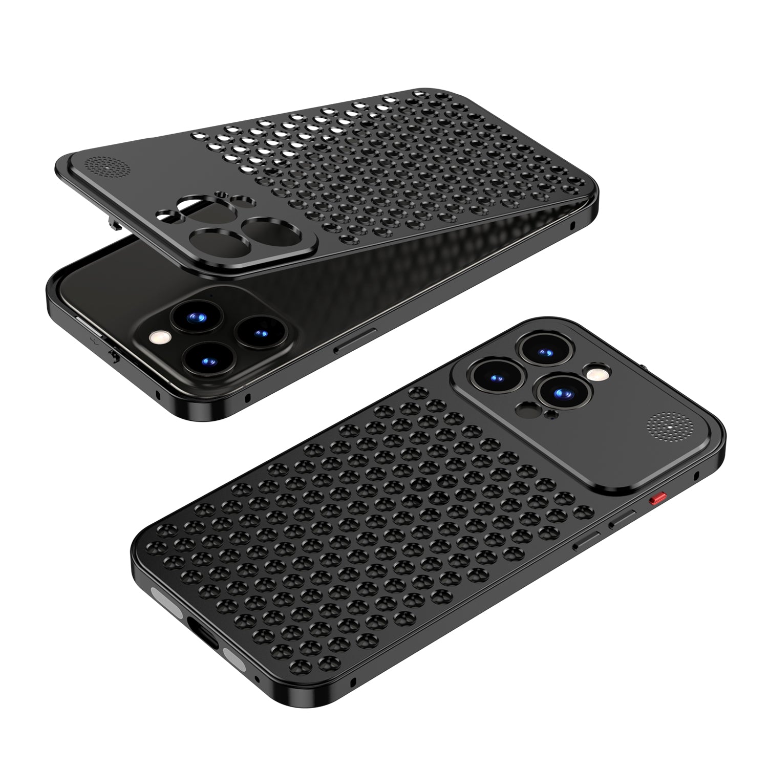 Heat Dissipation Aromatherapy Case with Ring Stand - Shockproof Protection For iPhone