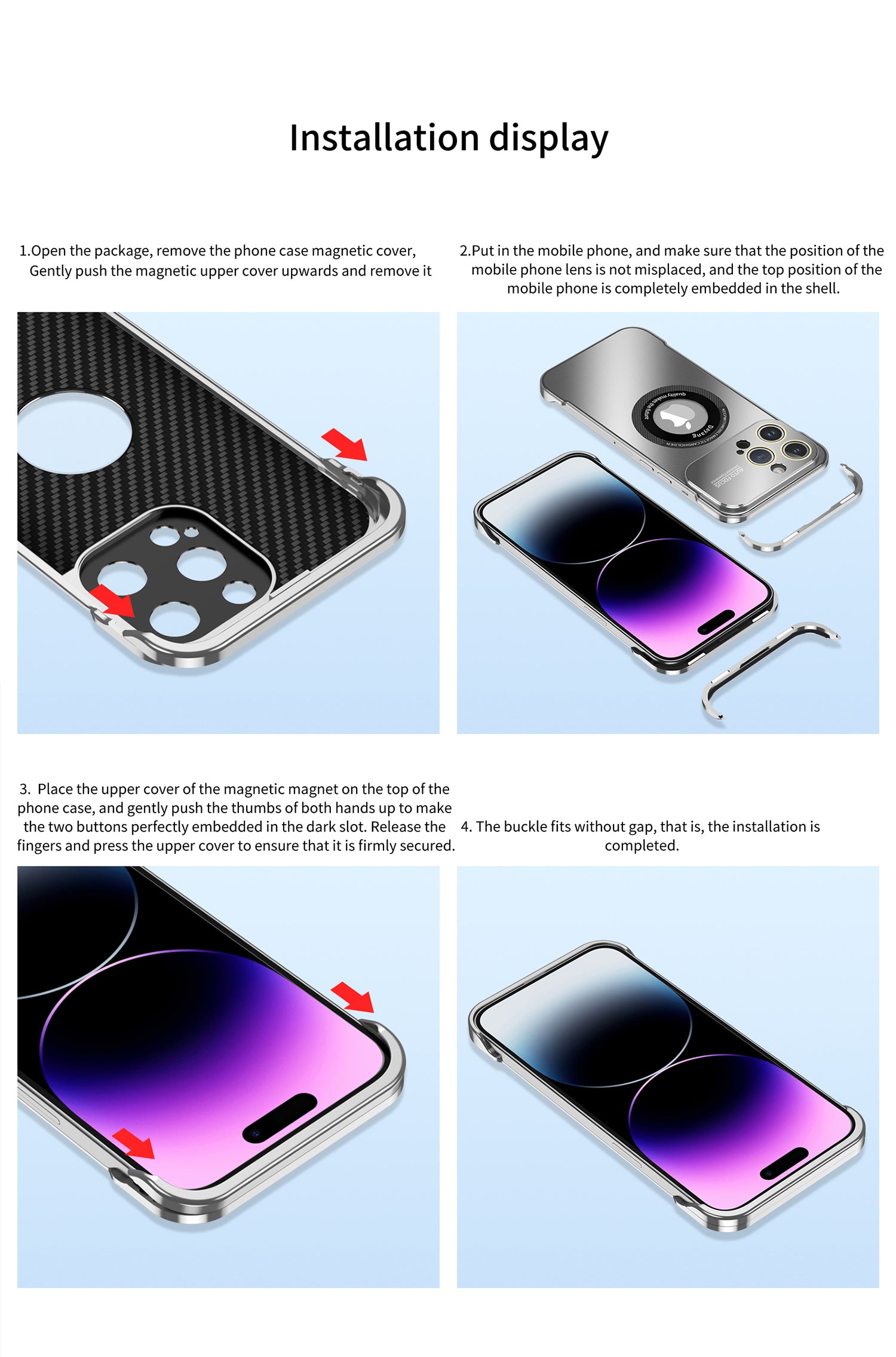 Magnetic Aromatherapy Case with Ring Stand - Shockproof Protection For iPhone