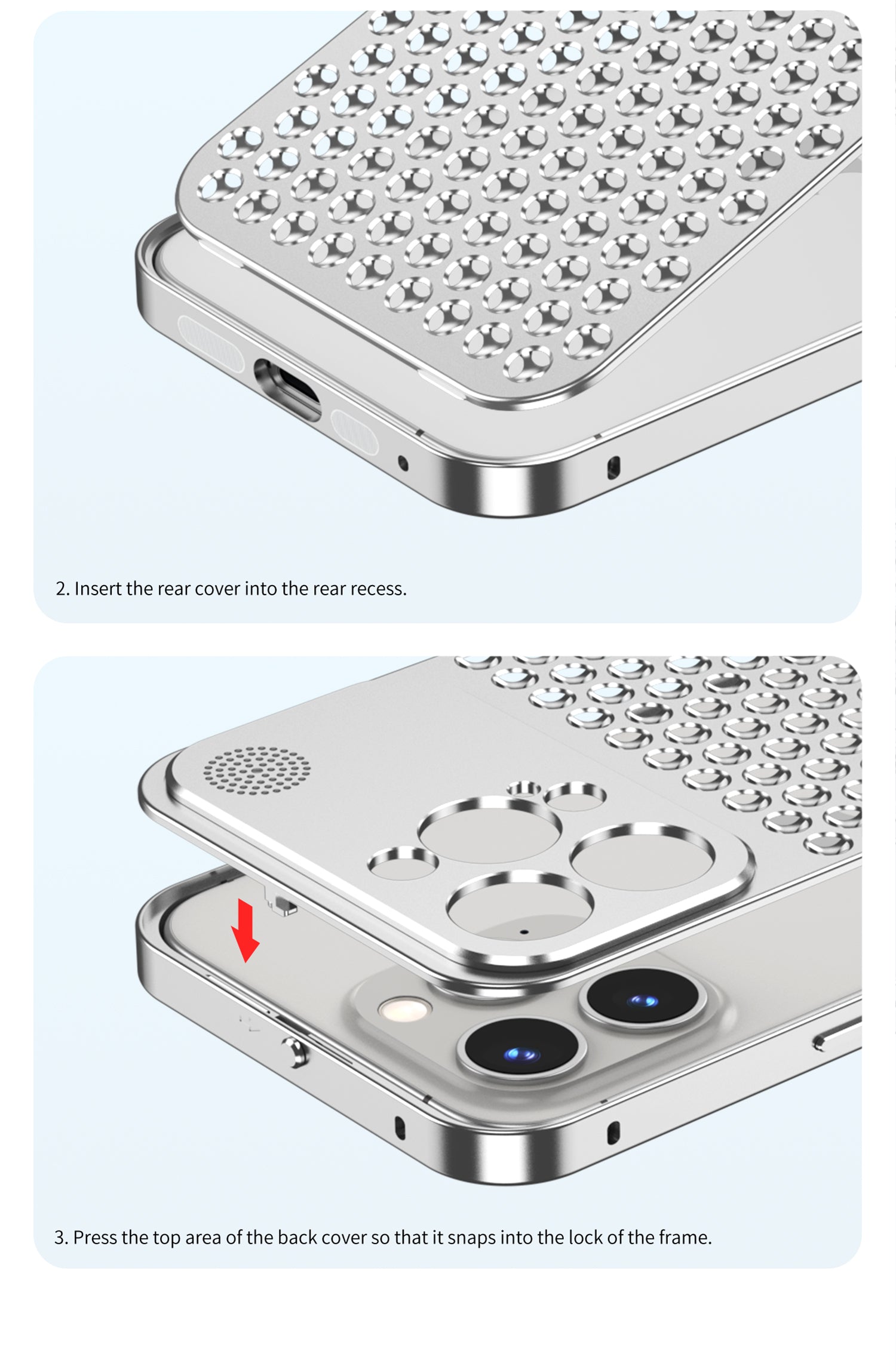 Heat Dissipation Aromatherapy Case with Ring Stand - Shockproof Protection For iPhone