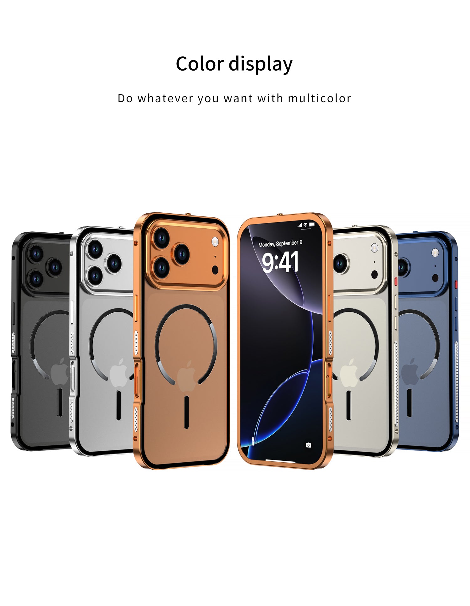 Single-sided Elastic Metal Shell - iPhone MagSafe Case For iPhone