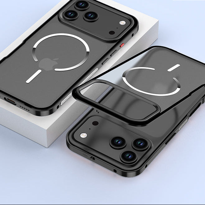 Single-sided Elastic Metal Shell - iPhone MagSafe Case For iPhone
