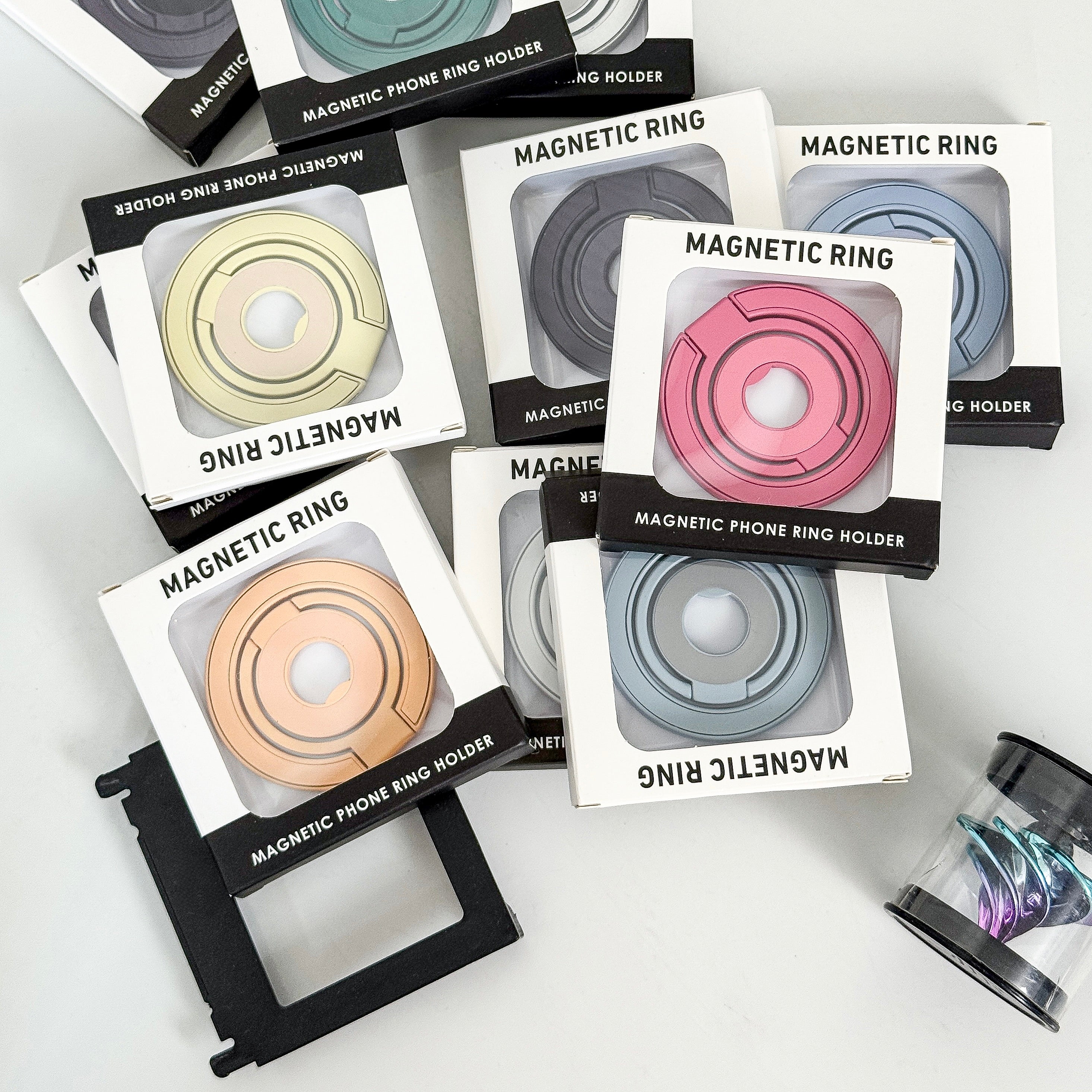 Magnetic Candy Color Metal Ring Stand - Premium Protection For Phone