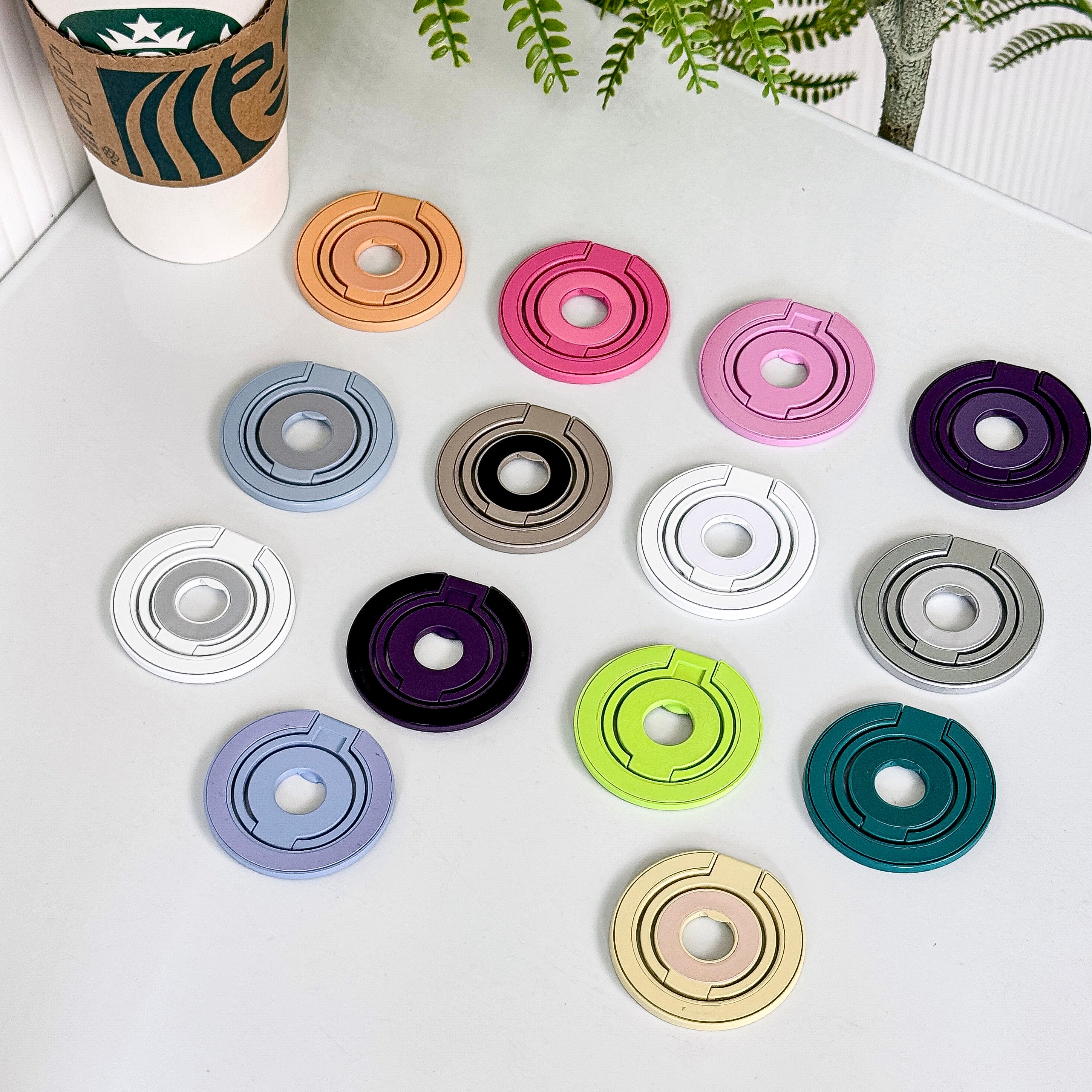 Magnetic Candy Color Metal Ring Stand - Premium Protection For Phone