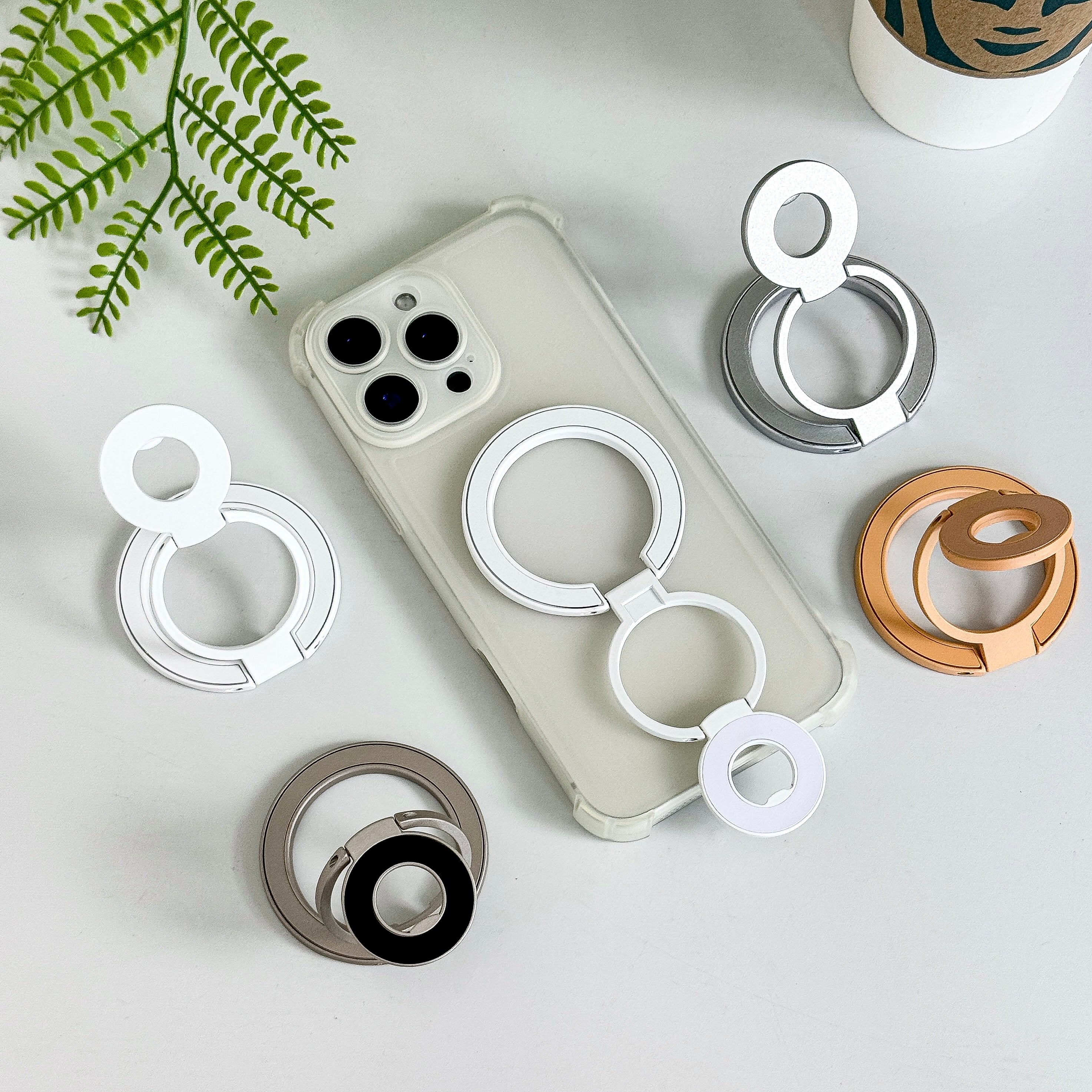 Magnetic Candy Color Metal Ring Stand - Premium Protection For Phone