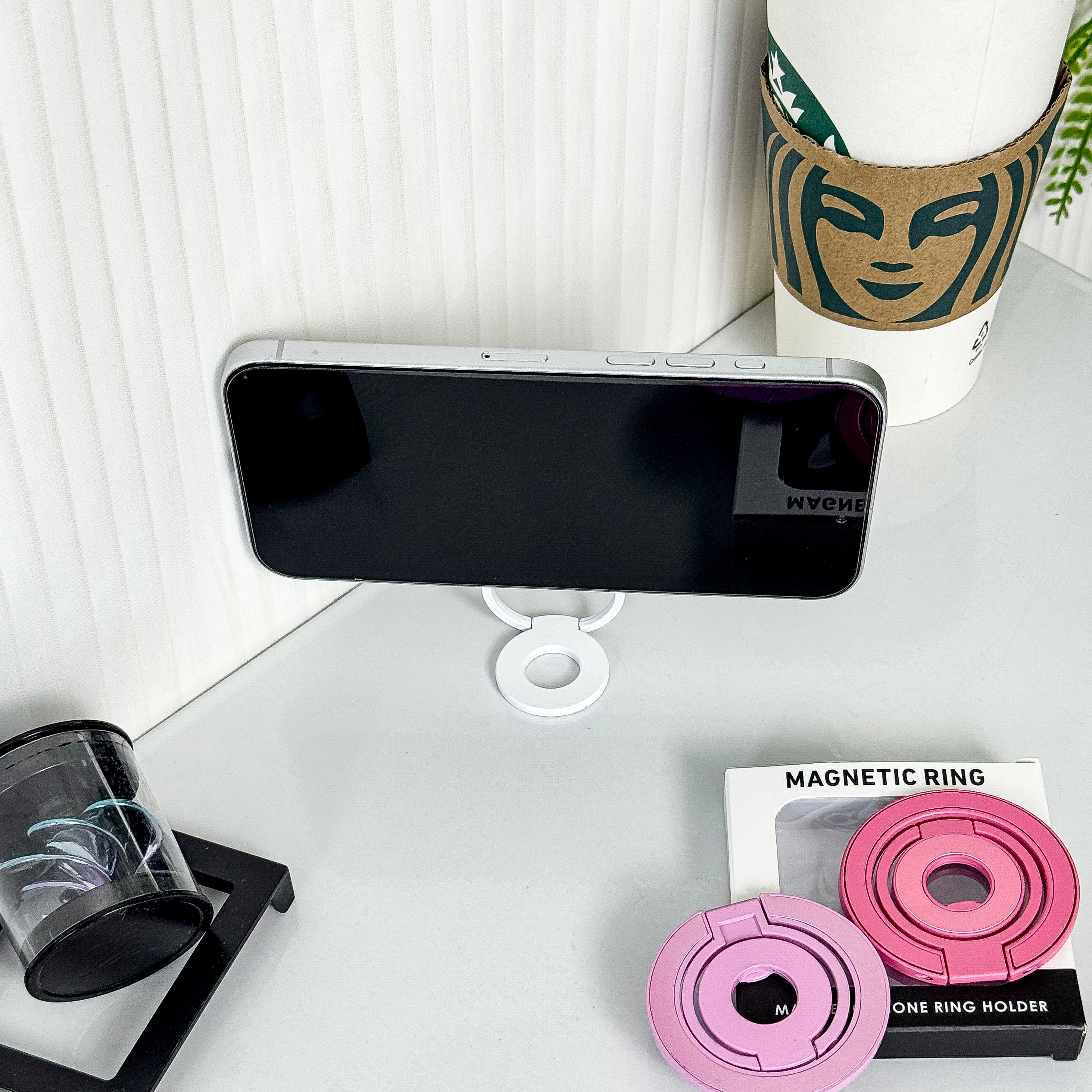 Magnetic Candy Color Metal Ring Stand - Premium Protection For Phone