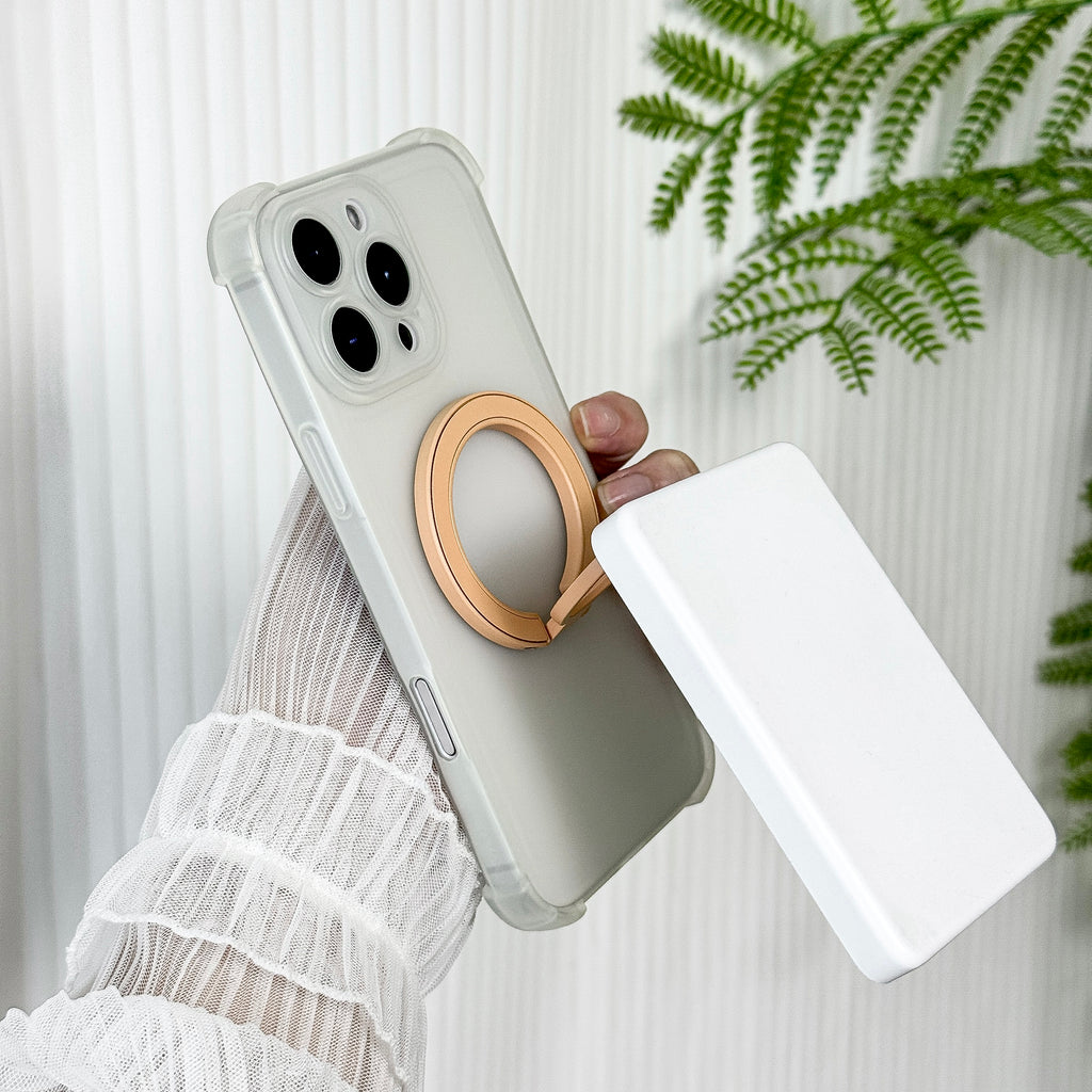Magnetic Candy Color Metal Ring Stand - Premium Protection For Phone