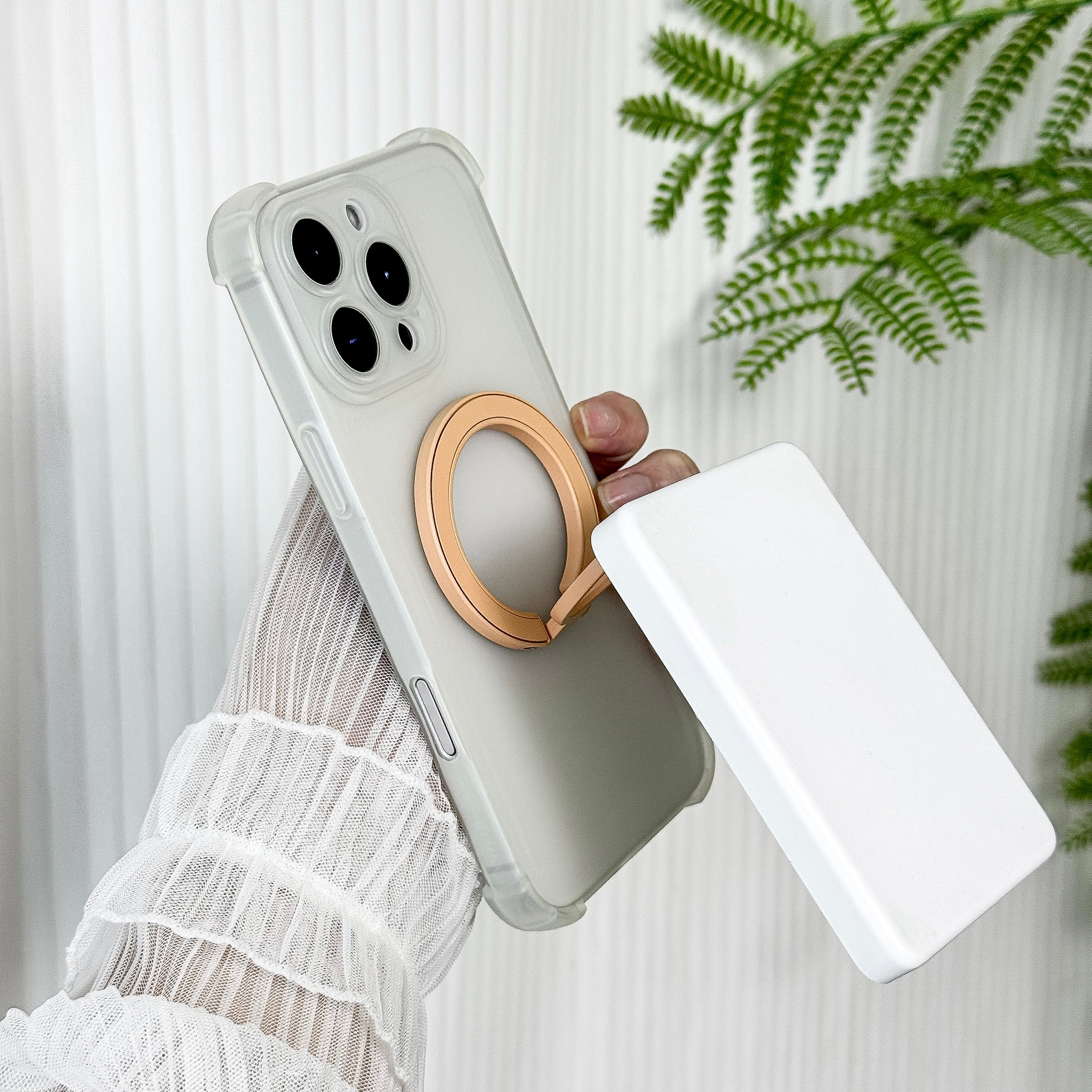 Magnetic Candy Color Metal Ring Stand - Premium Protection For Phone