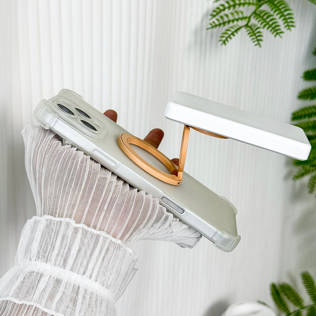 Magnetic Candy Color Metal Ring Stand - Premium Protection For Phone