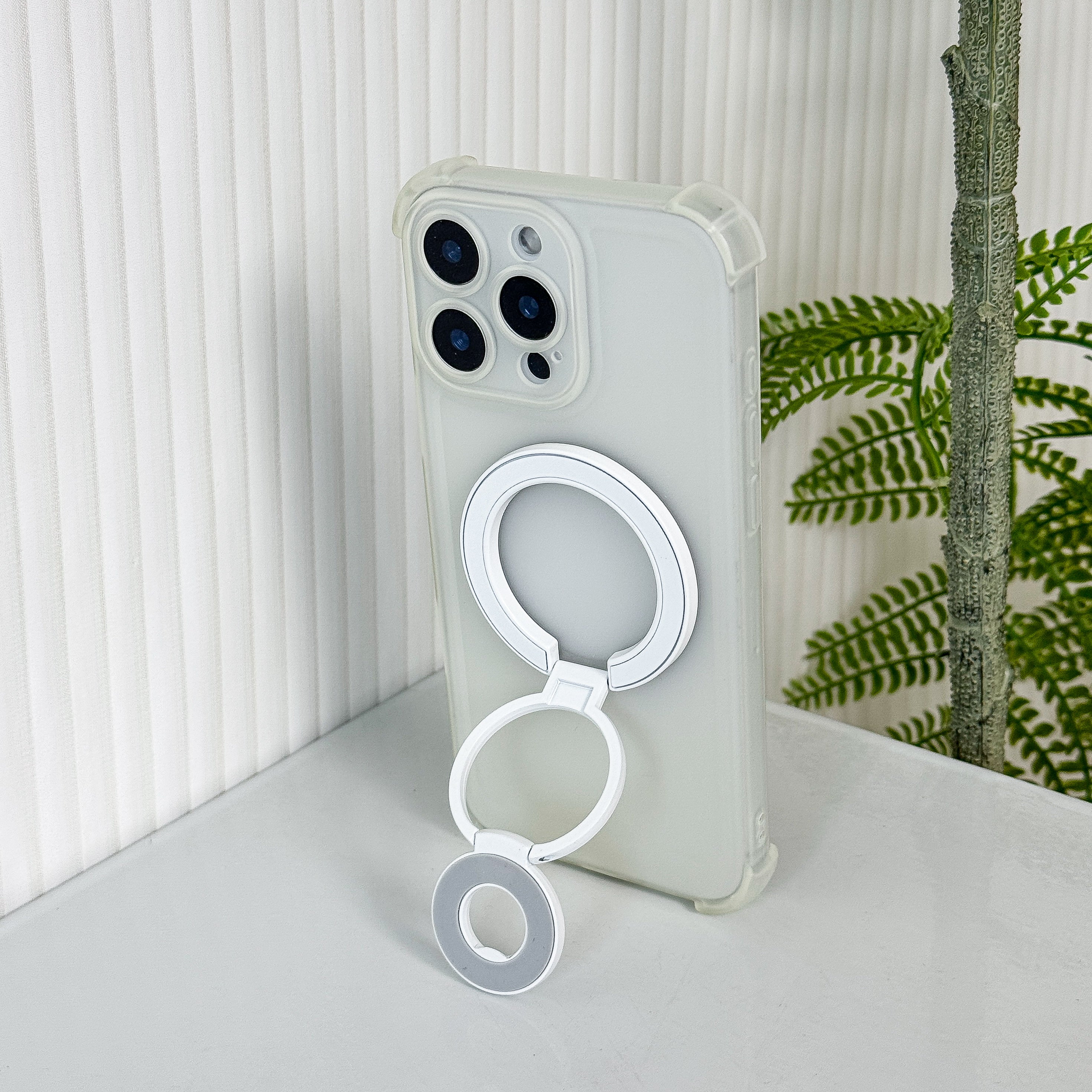 Magnetic Candy Color Metal Ring Stand - Premium Protection For Phone