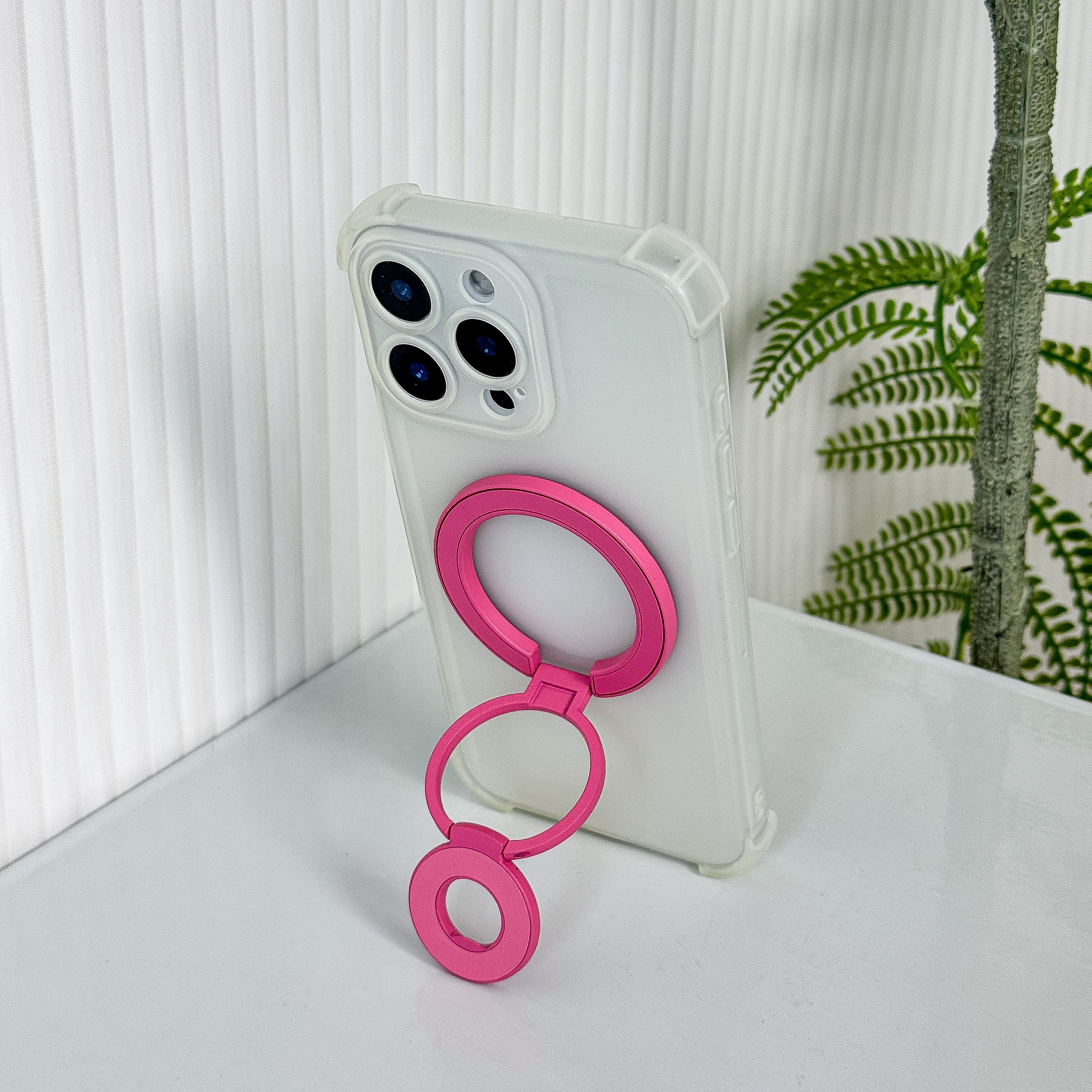 Magnetic Candy Color Metal Ring Stand - Premium Protection For Phone