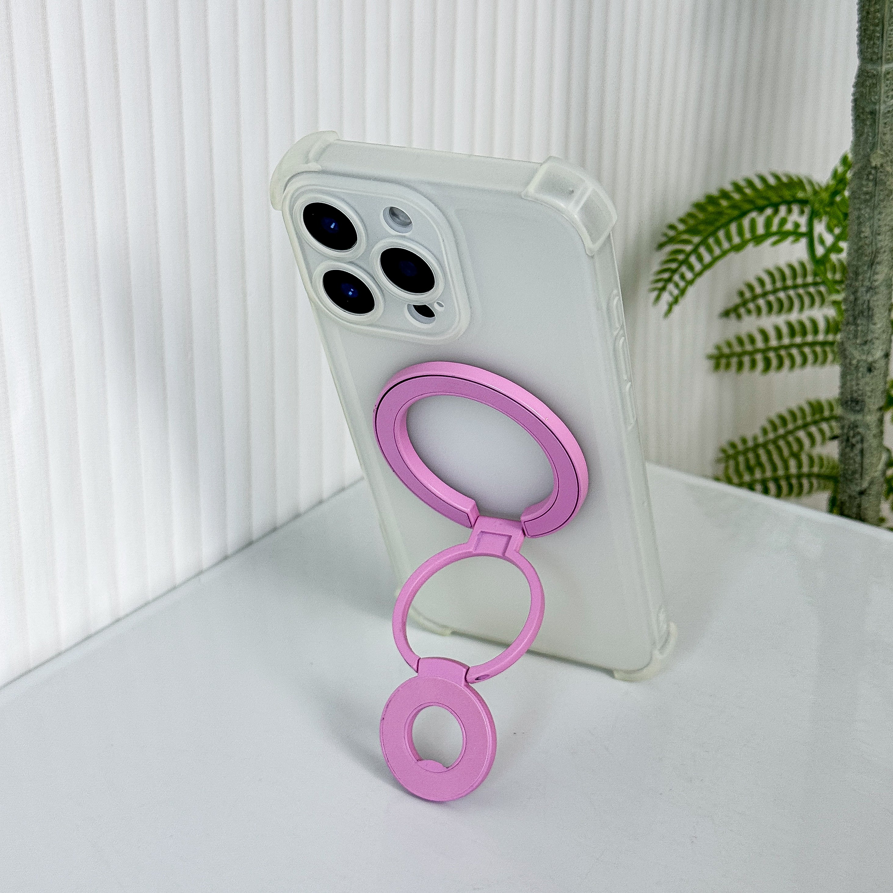 Magnetic Candy Color Metal Ring Stand - Premium Protection For Phone