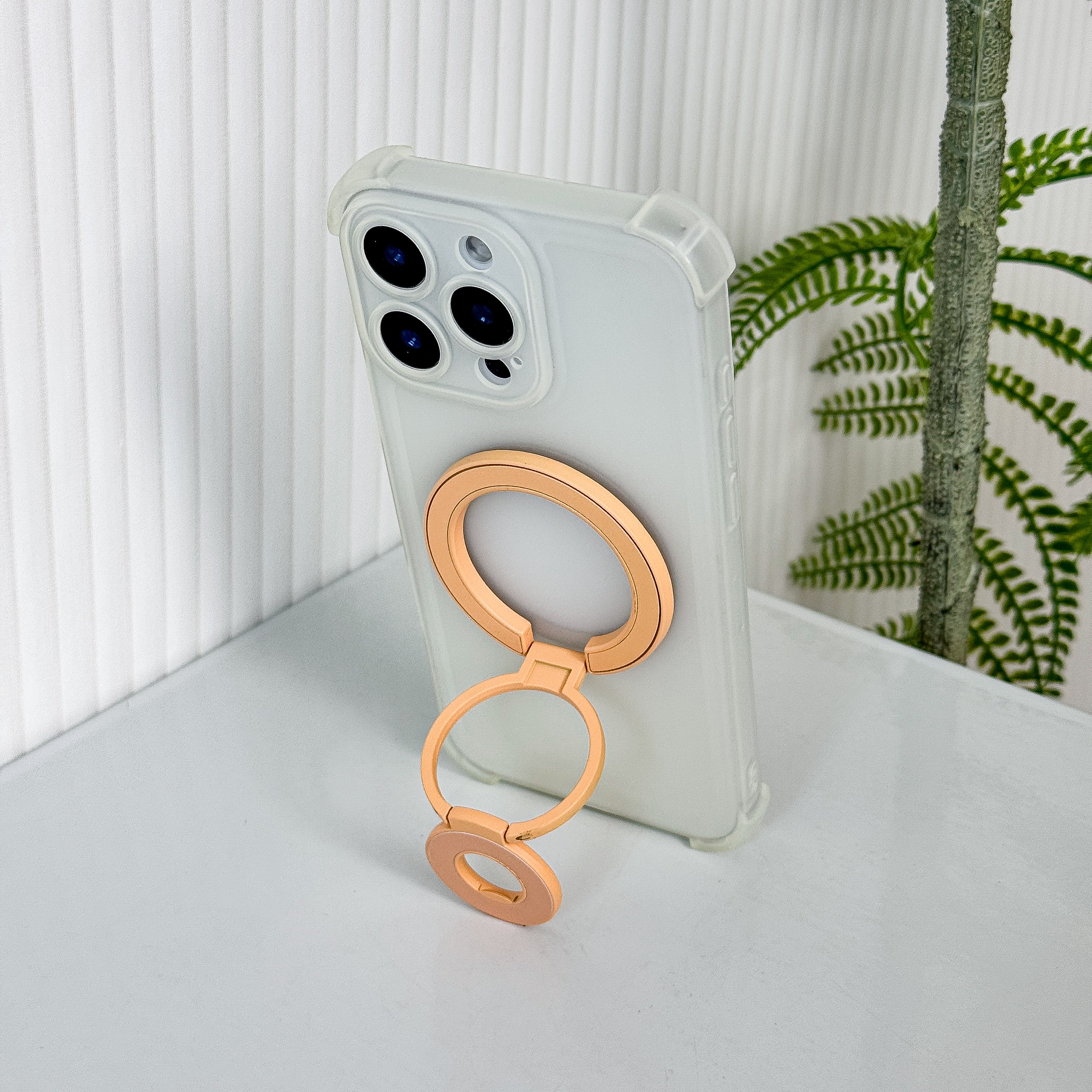 Magnetic Candy Color Metal Ring Stand - Premium Protection For Phone