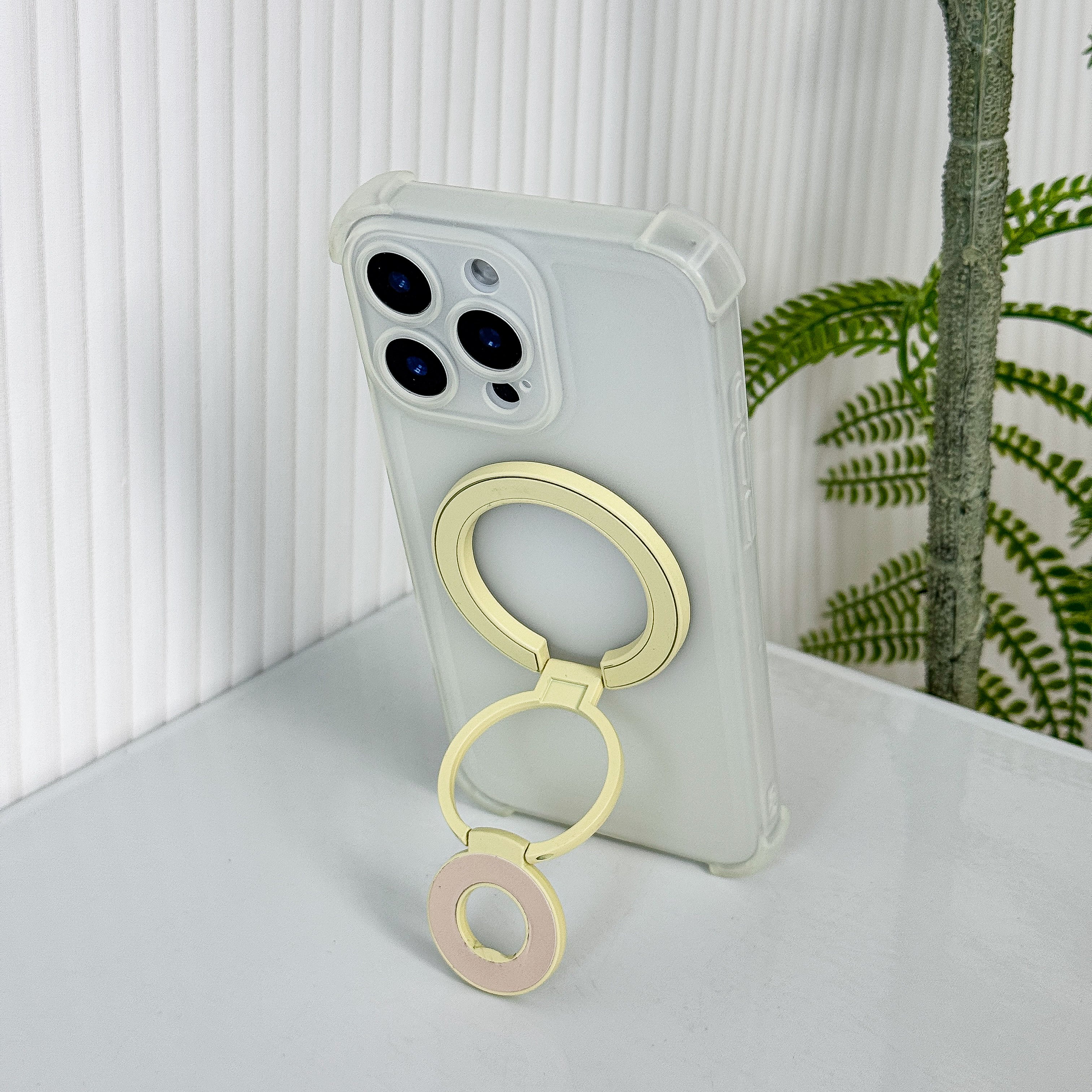 Magnetic Candy Color Metal Ring Stand - Premium Protection For Phone