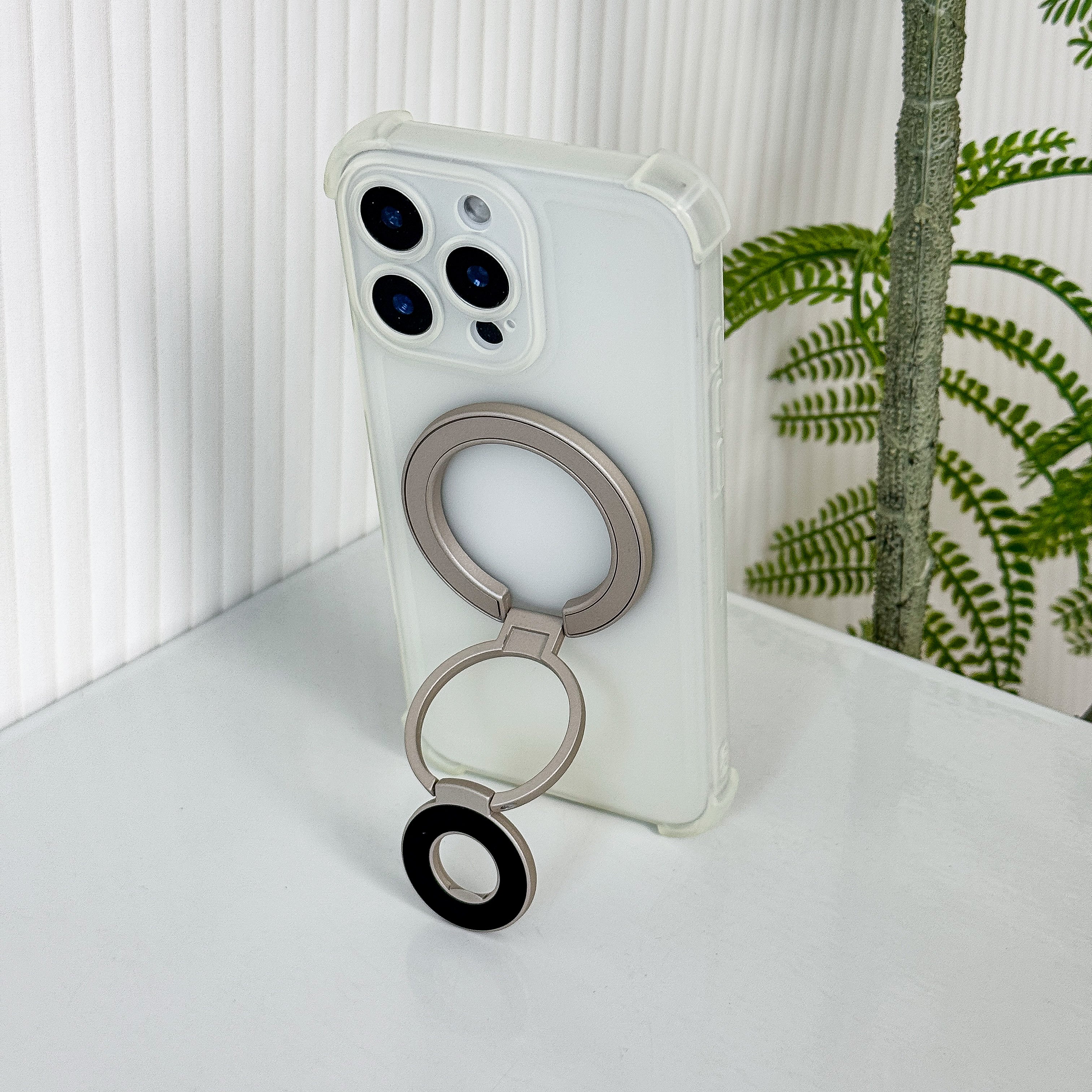 Magnetic Candy Color Metal Ring Stand - Premium Protection For Phone