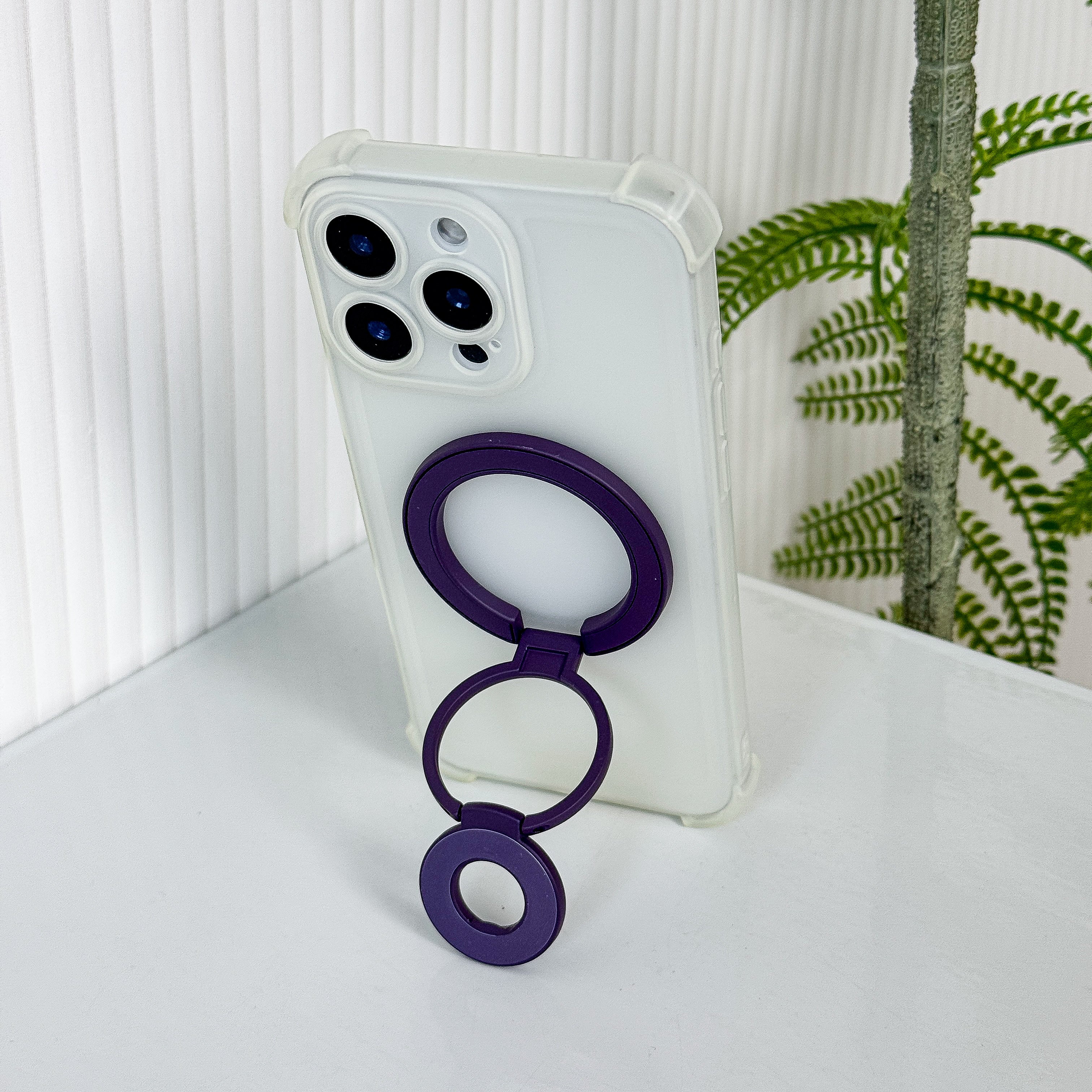 Magnetic Candy Color Metal Ring Stand - Premium Protection For Phone