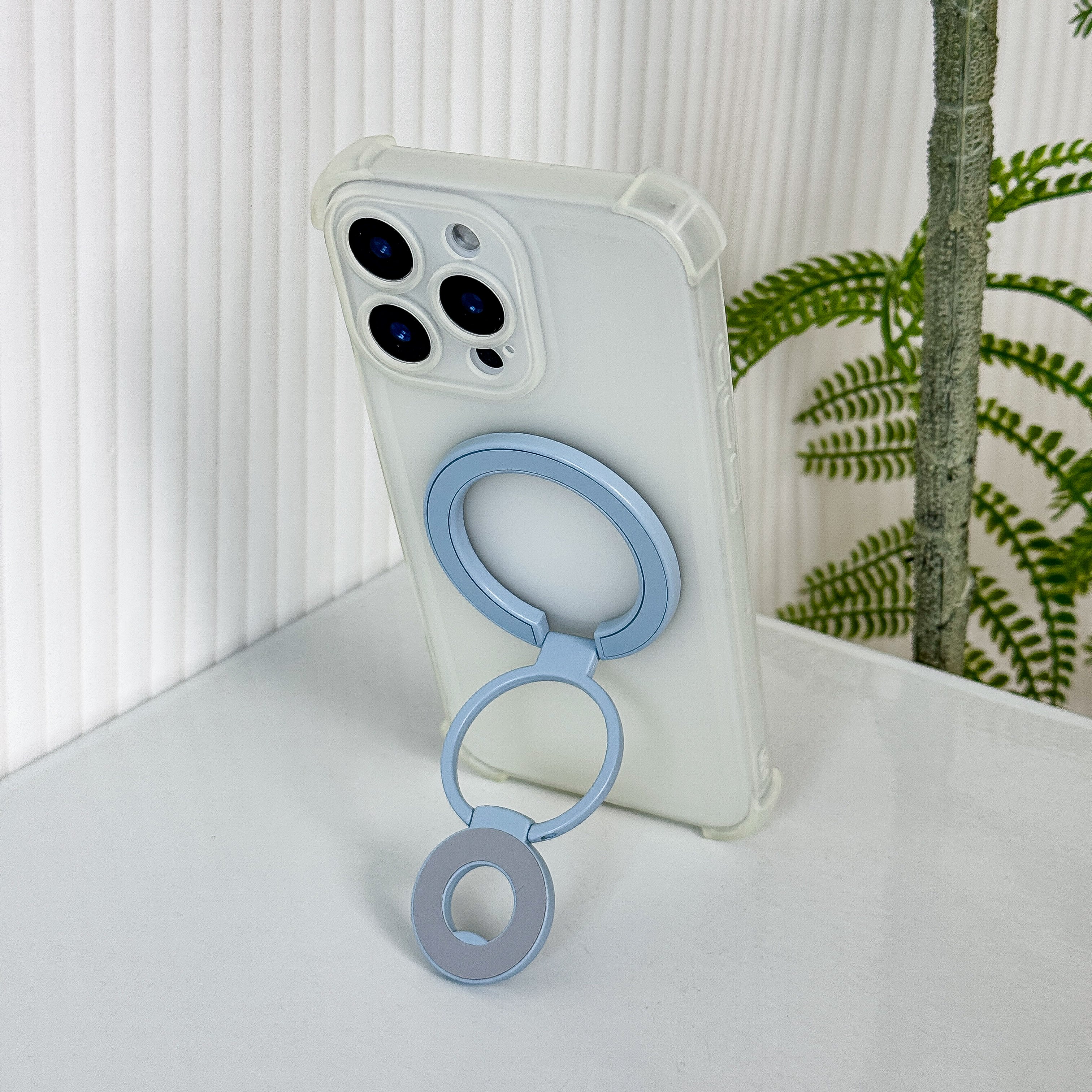 Magnetic Candy Color Metal Ring Stand - Premium Protection For Phone
