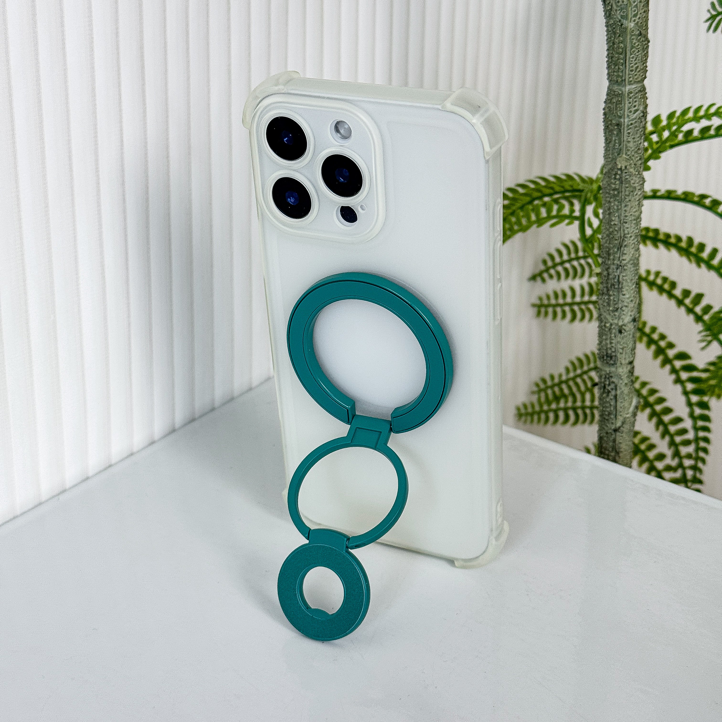 Magnetic Candy Color Metal Ring Stand - Premium Protection For Phone
