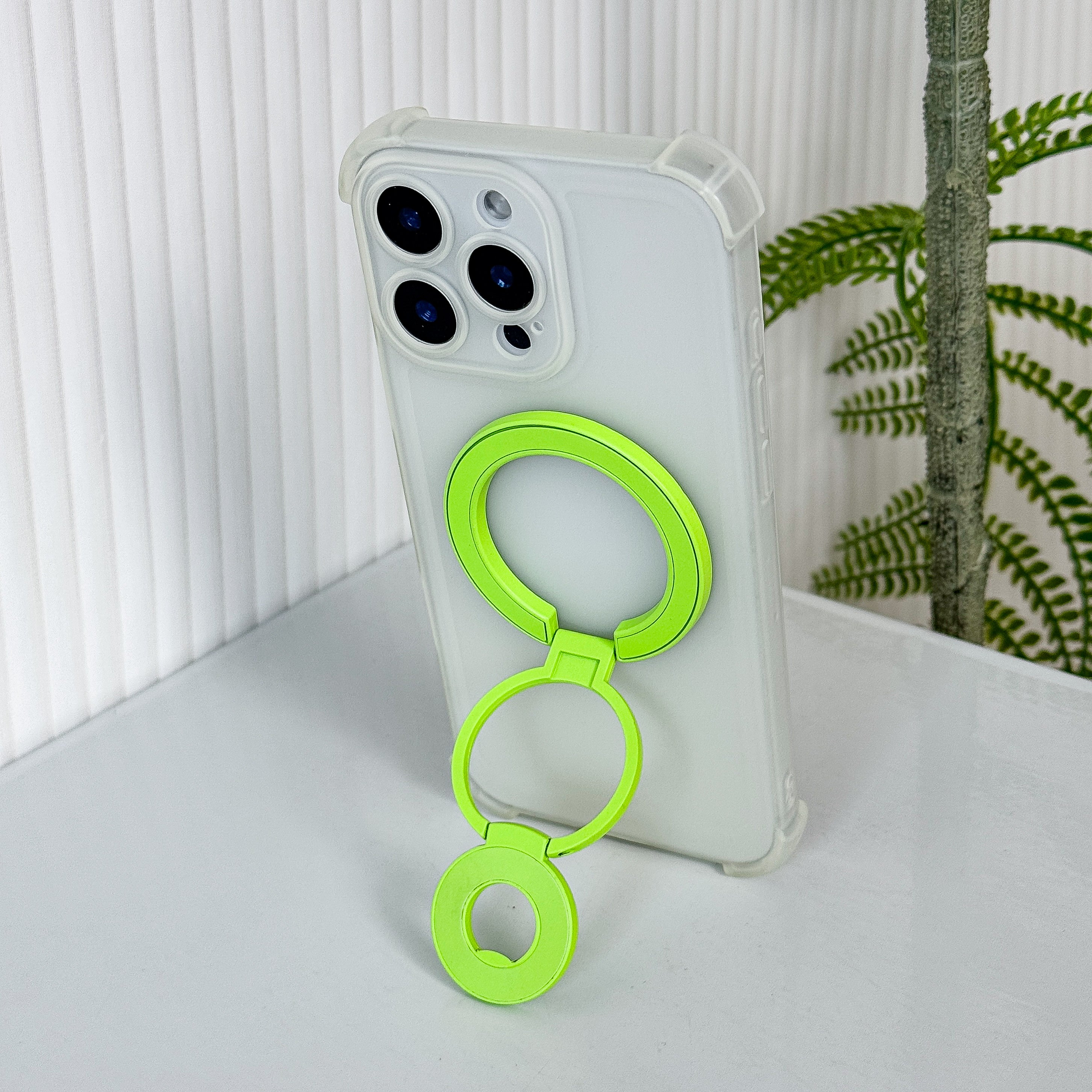 Magnetic Candy Color Metal Ring Stand - Premium Protection For Phone