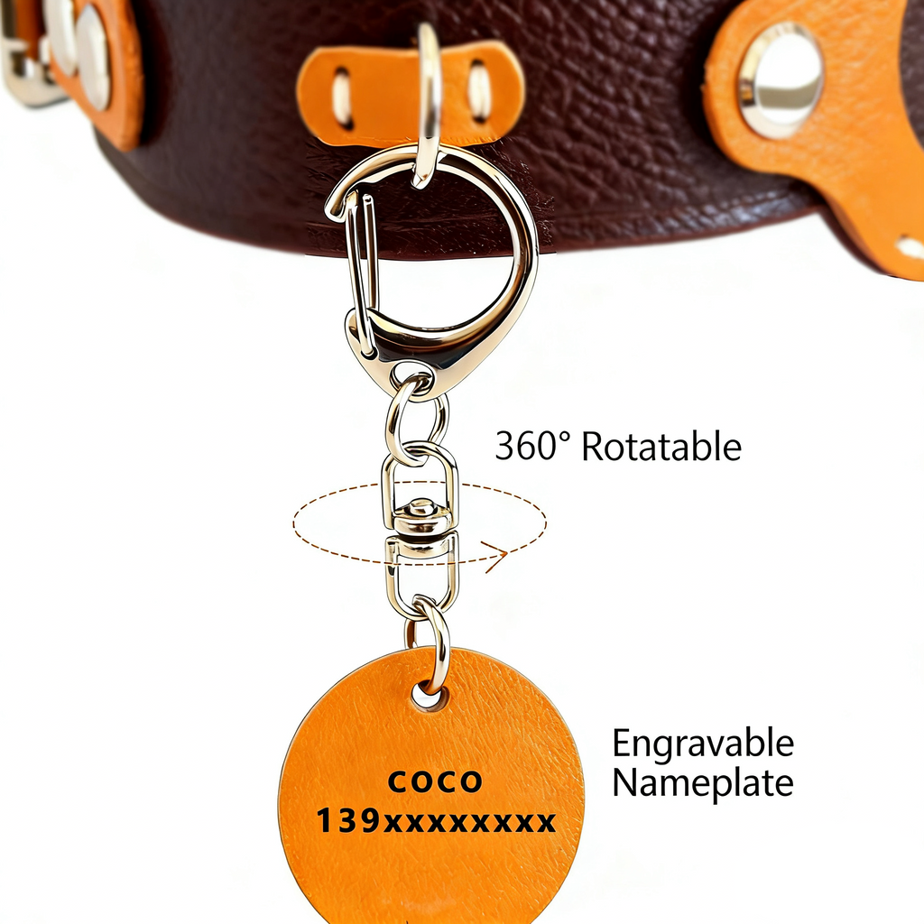 AirTag Pet Collar - Leather Protective Case for Cats & Dogs with Anti-Lost Tracker (Huawei Tag Compatible)