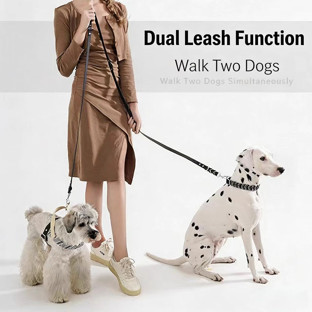 Multi-Functional Pet Leash and Collar Set - Adjustable Training Lead for Medium to Large Breeds
