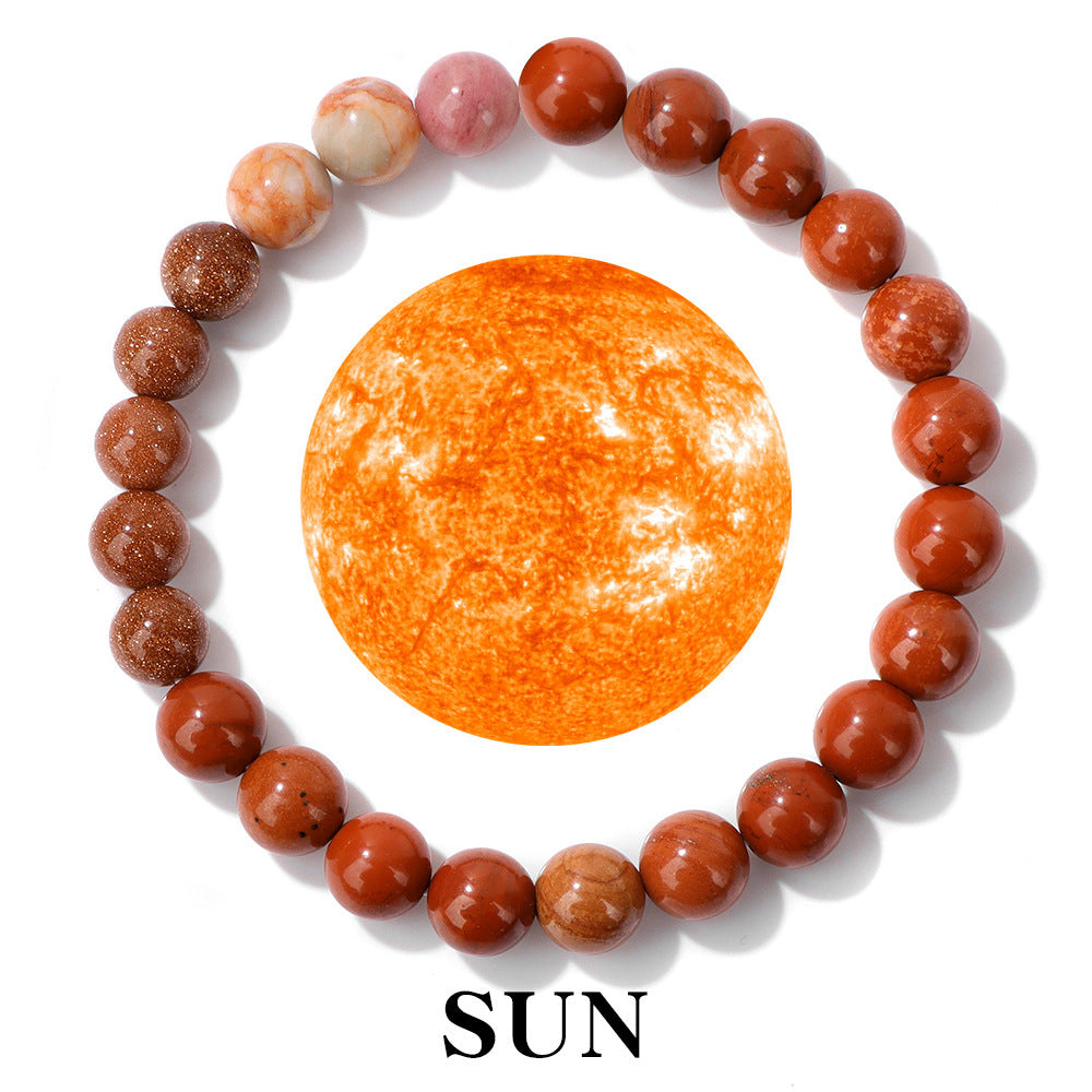 Solar System Planet Bracelet - Natural Stone Healing Crystal Bracelet