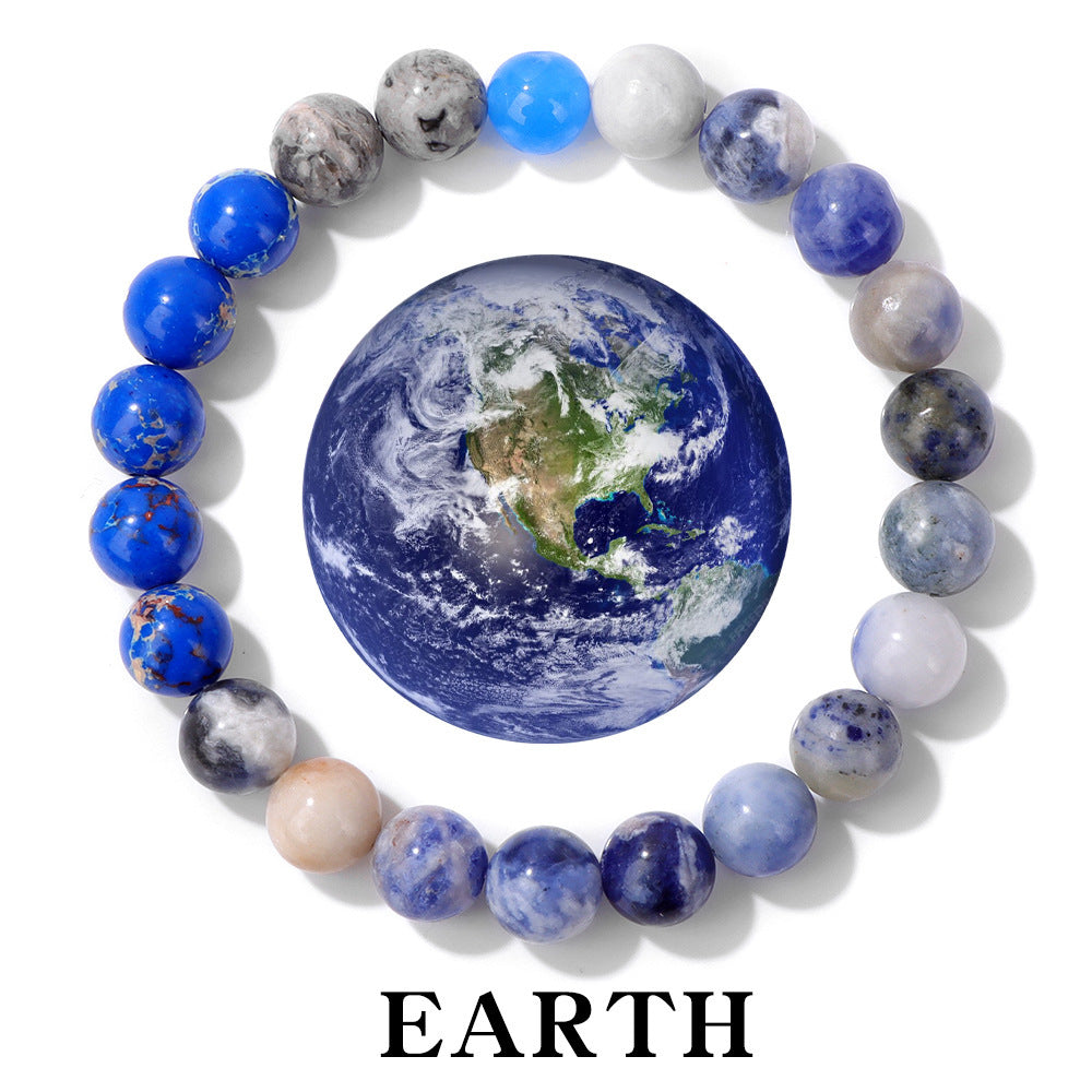 Solar System Planet Bracelet - Natural Stone Healing Crystal Bracelet