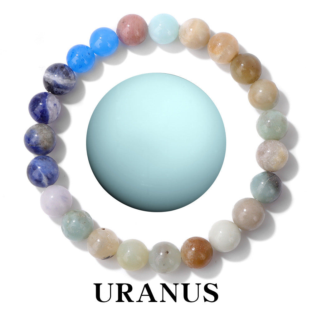 Solar System Planet Bracelet - Natural Stone Healing Crystal Bracelet