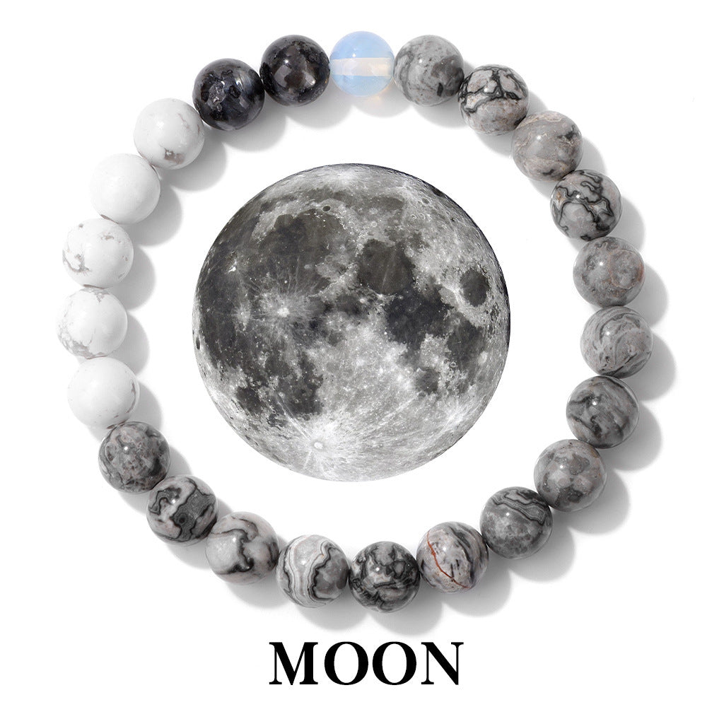 Solar System Planet Bracelet - Natural Stone Healing Crystal Bracelet