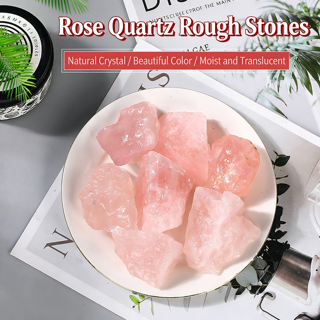 Natural Rose Quartz Raw Crystal - Love & Relationship Healing Stone
