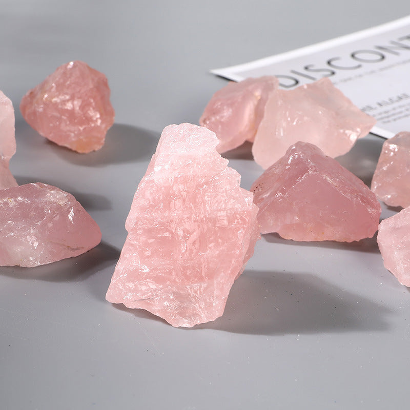 Natural Rose Quartz Raw Crystal - Love & Relationship Healing Stone