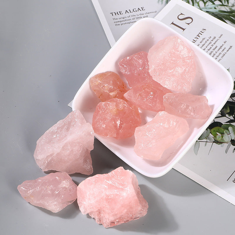 Natural Rose Quartz Raw Crystal - Love & Relationship Healing Stone