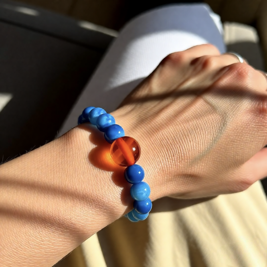 Ocean Energy Bracelet - Natural Stone Healing Crystal Bracelet