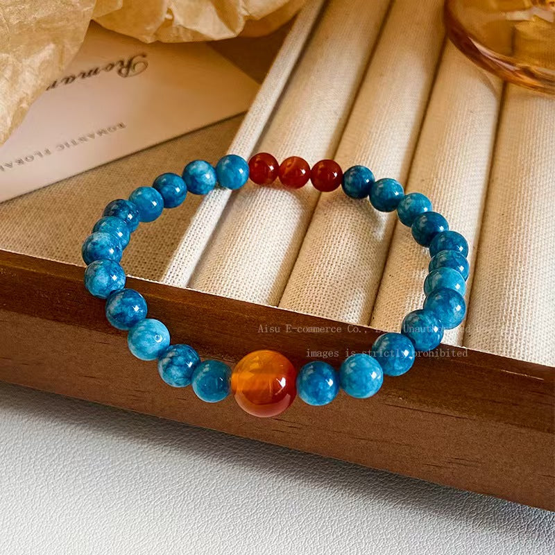 Ocean Energy Bracelet - Natural Stone Healing Crystal Bracelet
