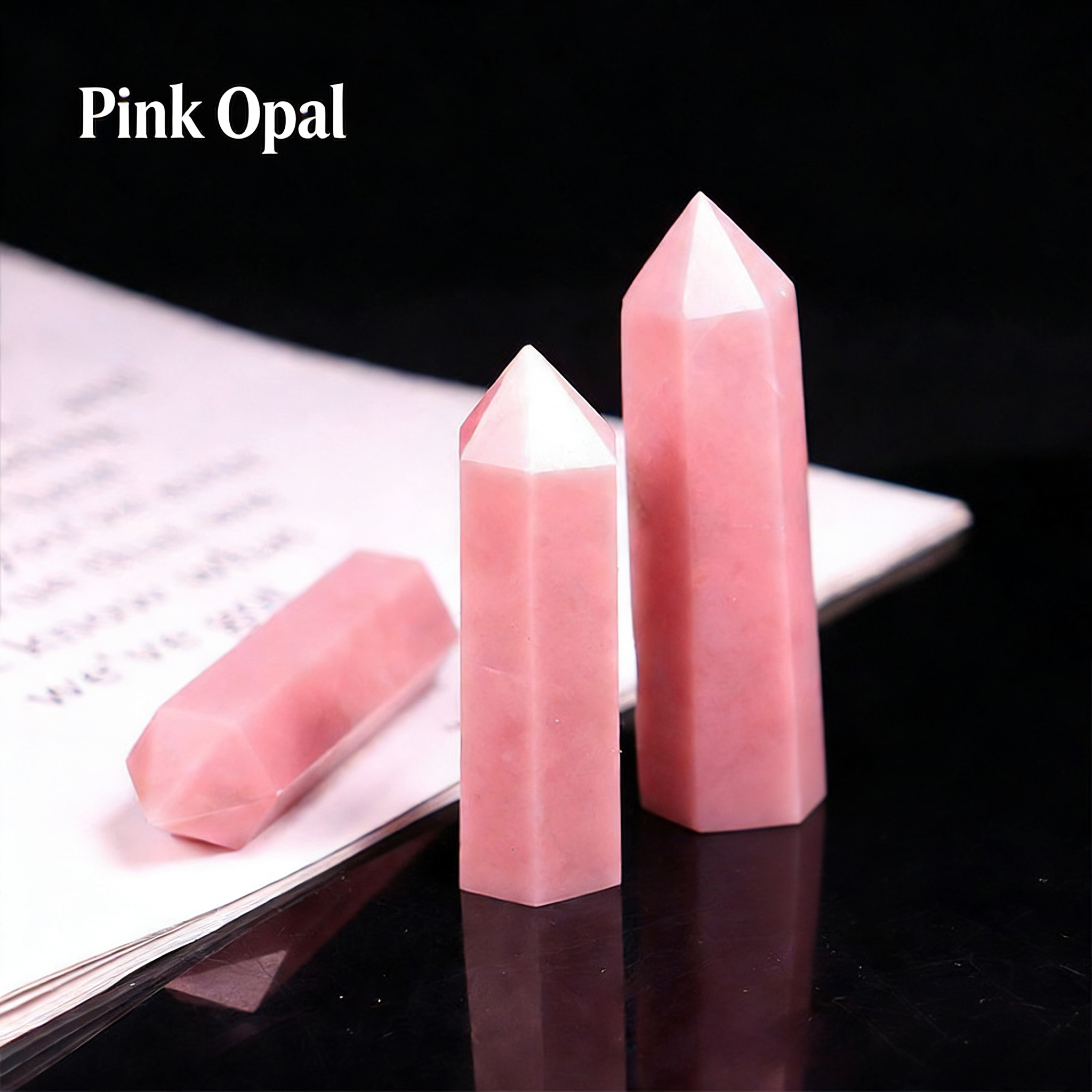 Rose Quartz Crystal Point - Romance & Love Energy